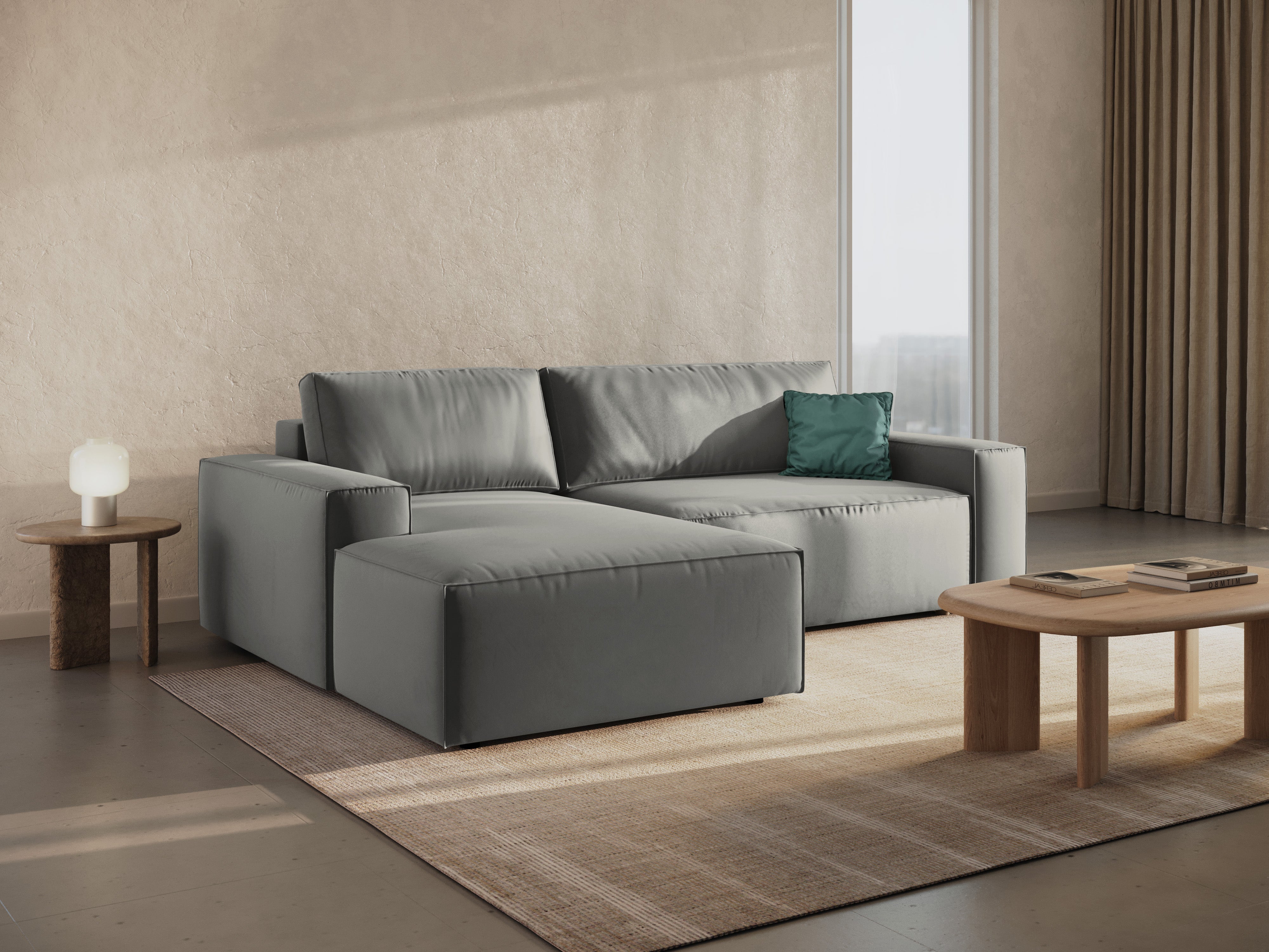 Ecksofa-Set Jodie, Material: Samt 