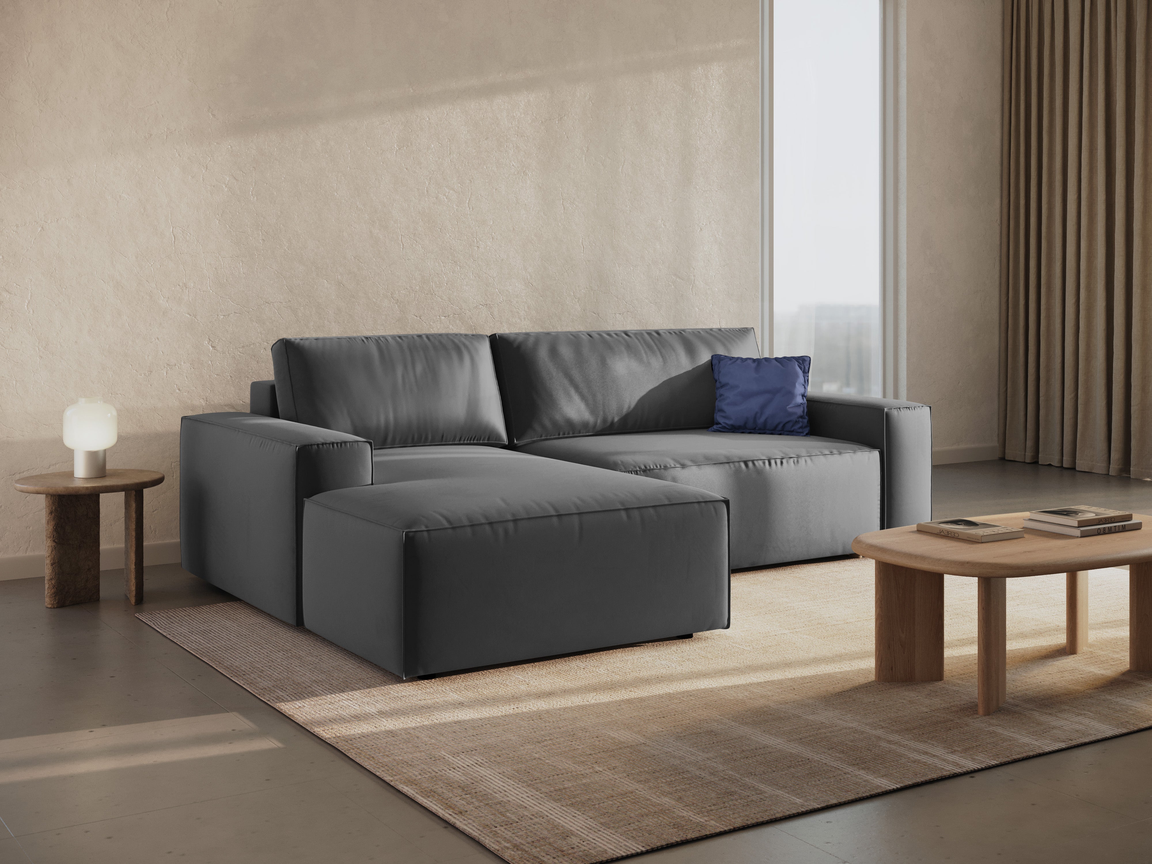 Ecksofa-Set Jodie, Material: Samt 