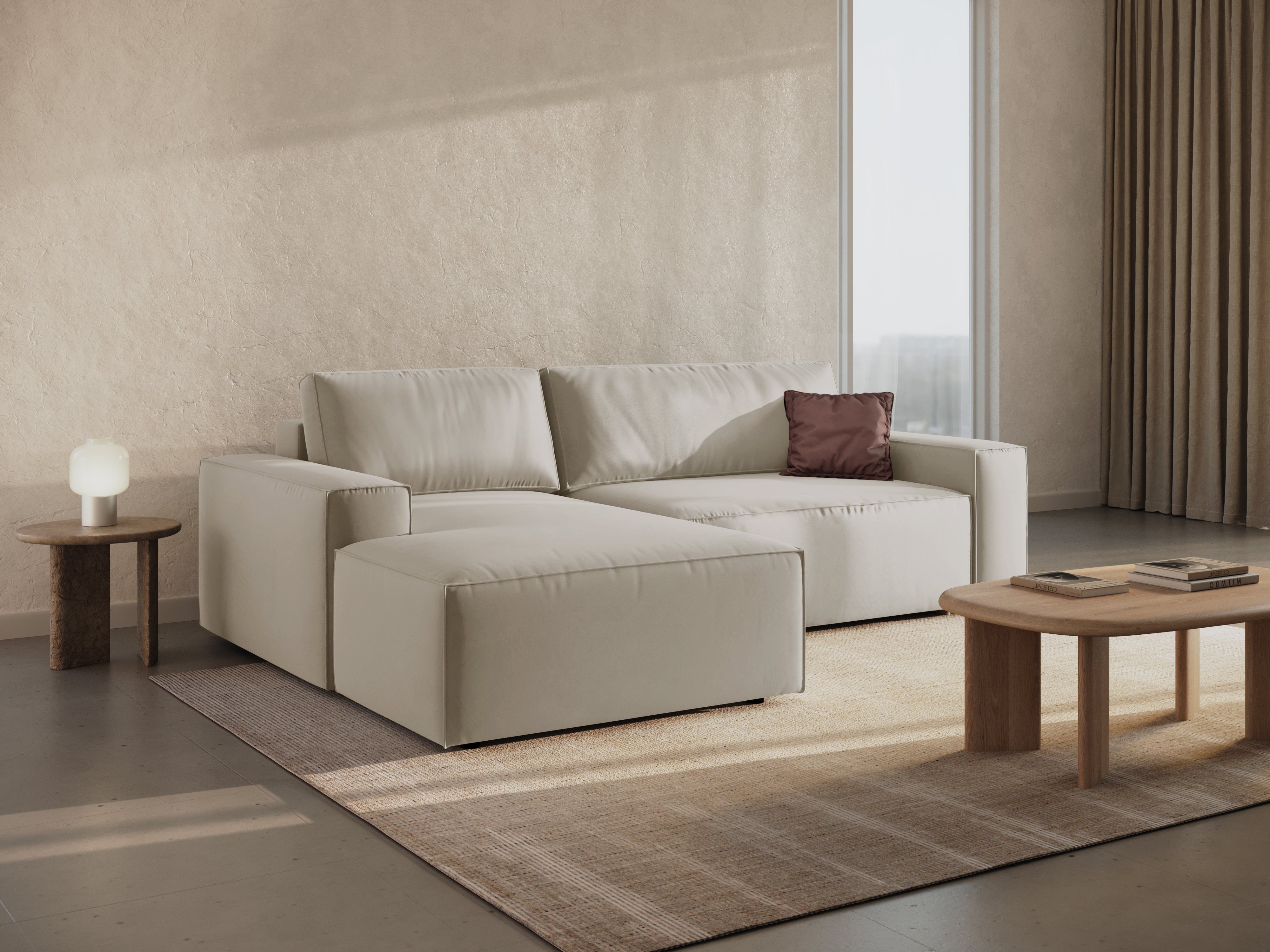 Ecksofa-Set Jodie, Material: Samt 