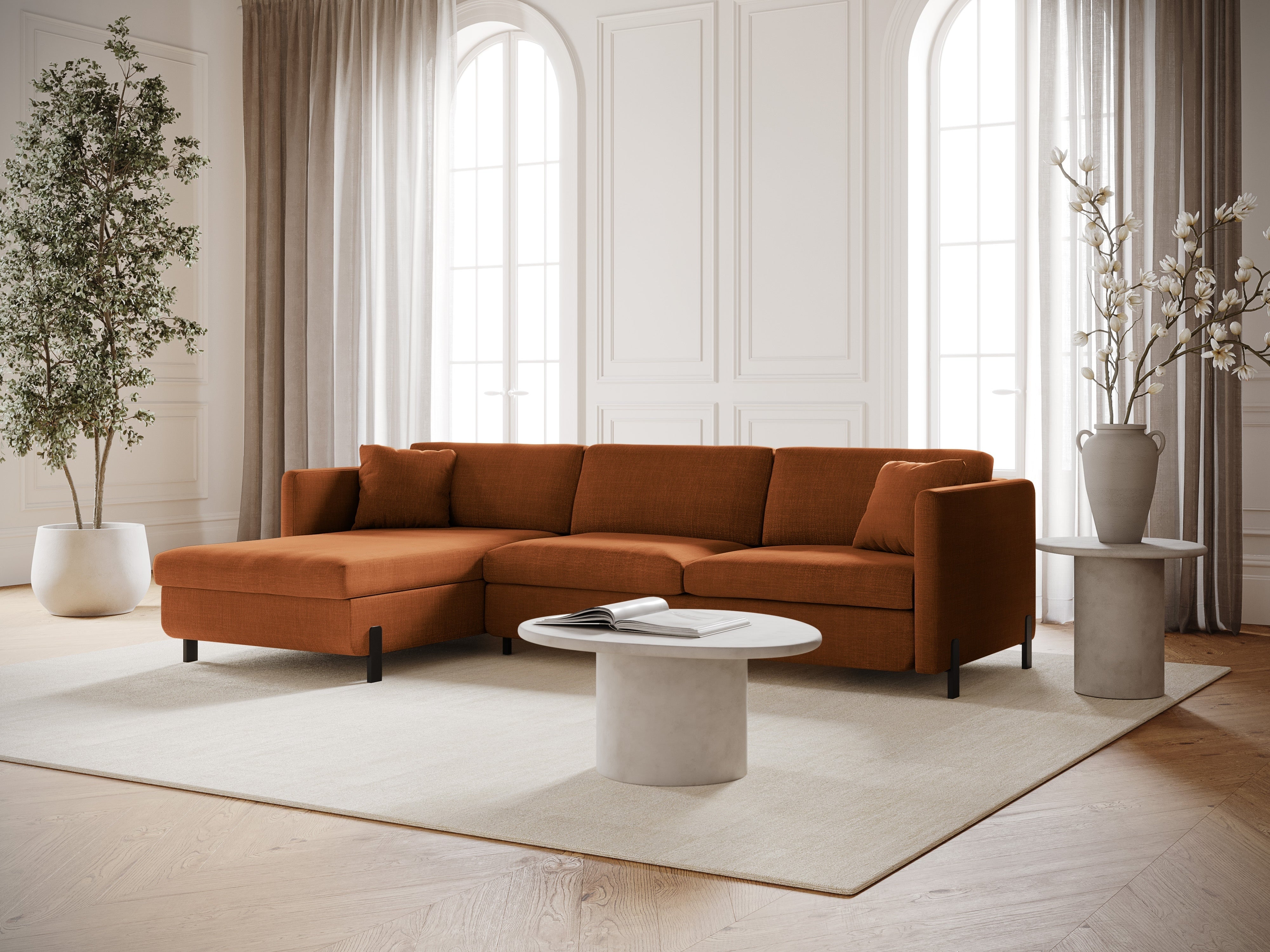 Ecksofa Gloria 260x170cm, Material: Strukturstoff