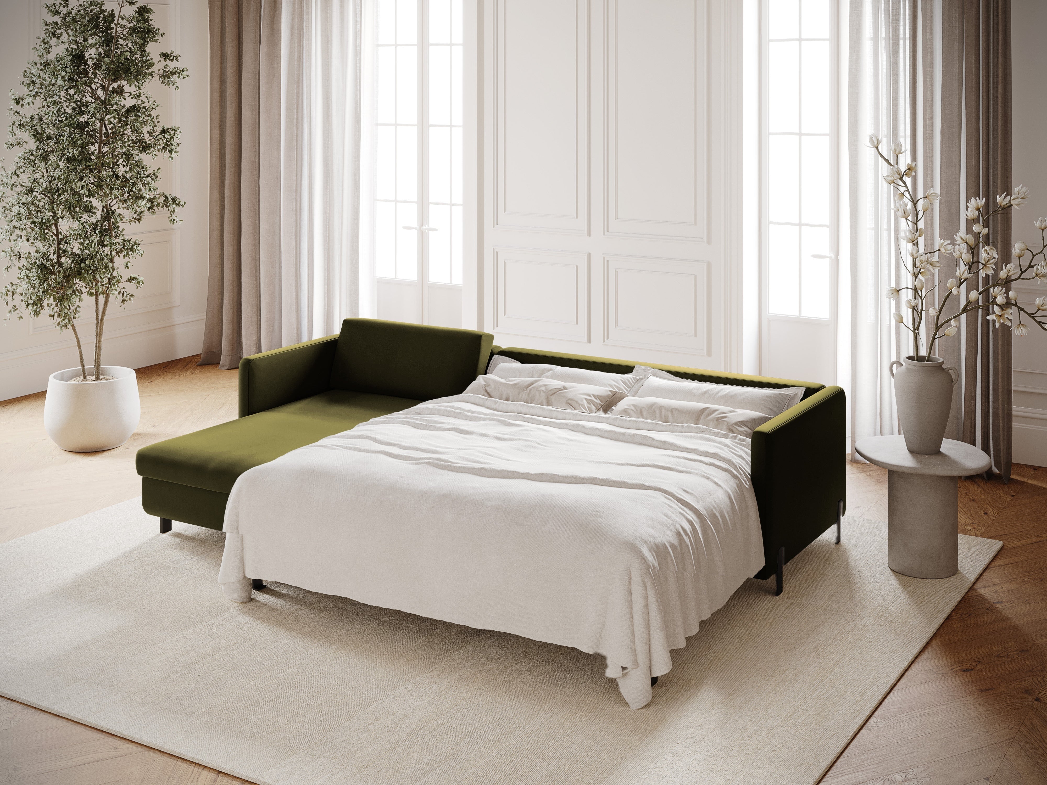 Ecksofa Gloria 260x170cm, Material: Samt