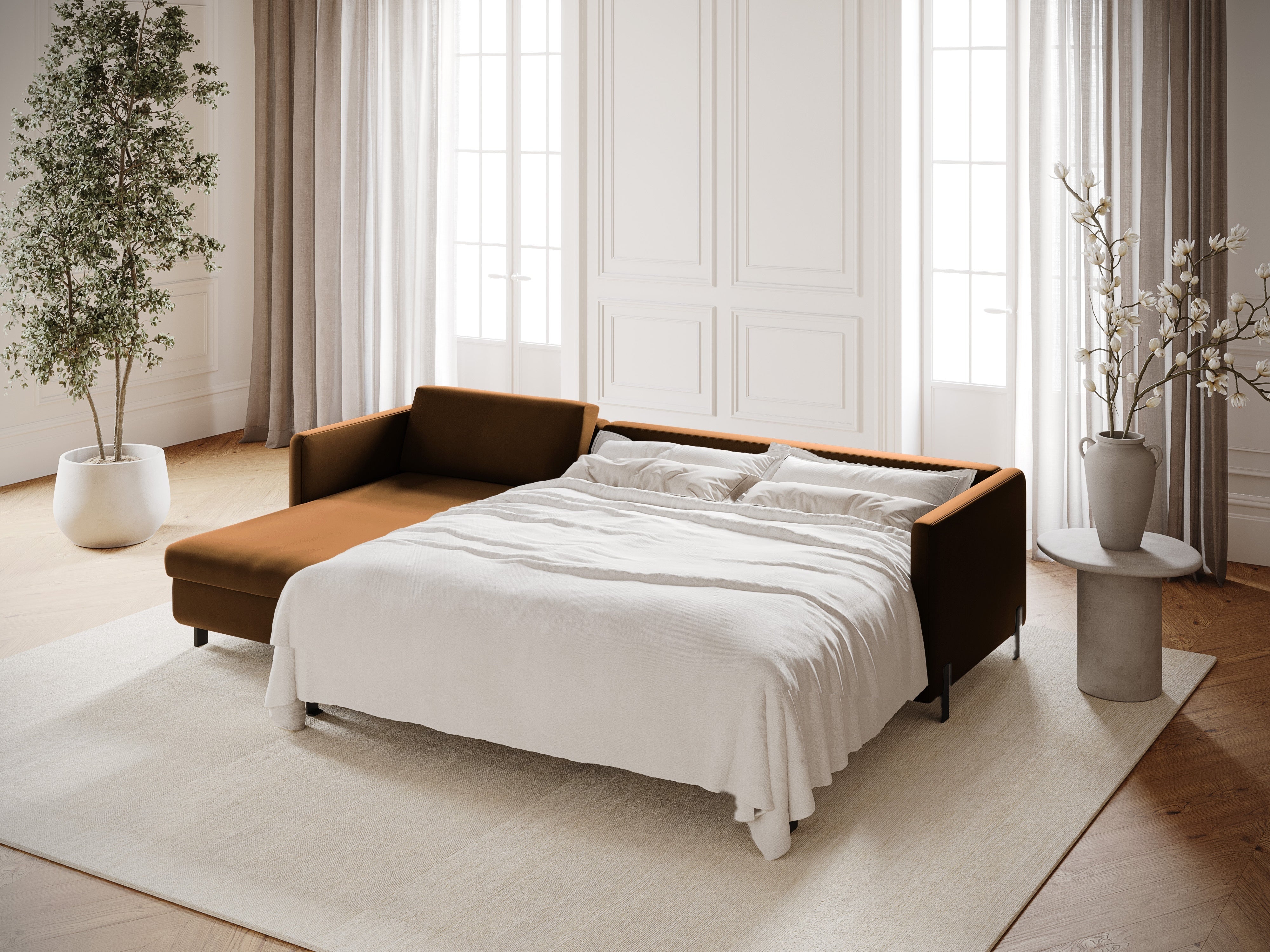 Ecksofa Gloria 260x170cm, Material: Samt