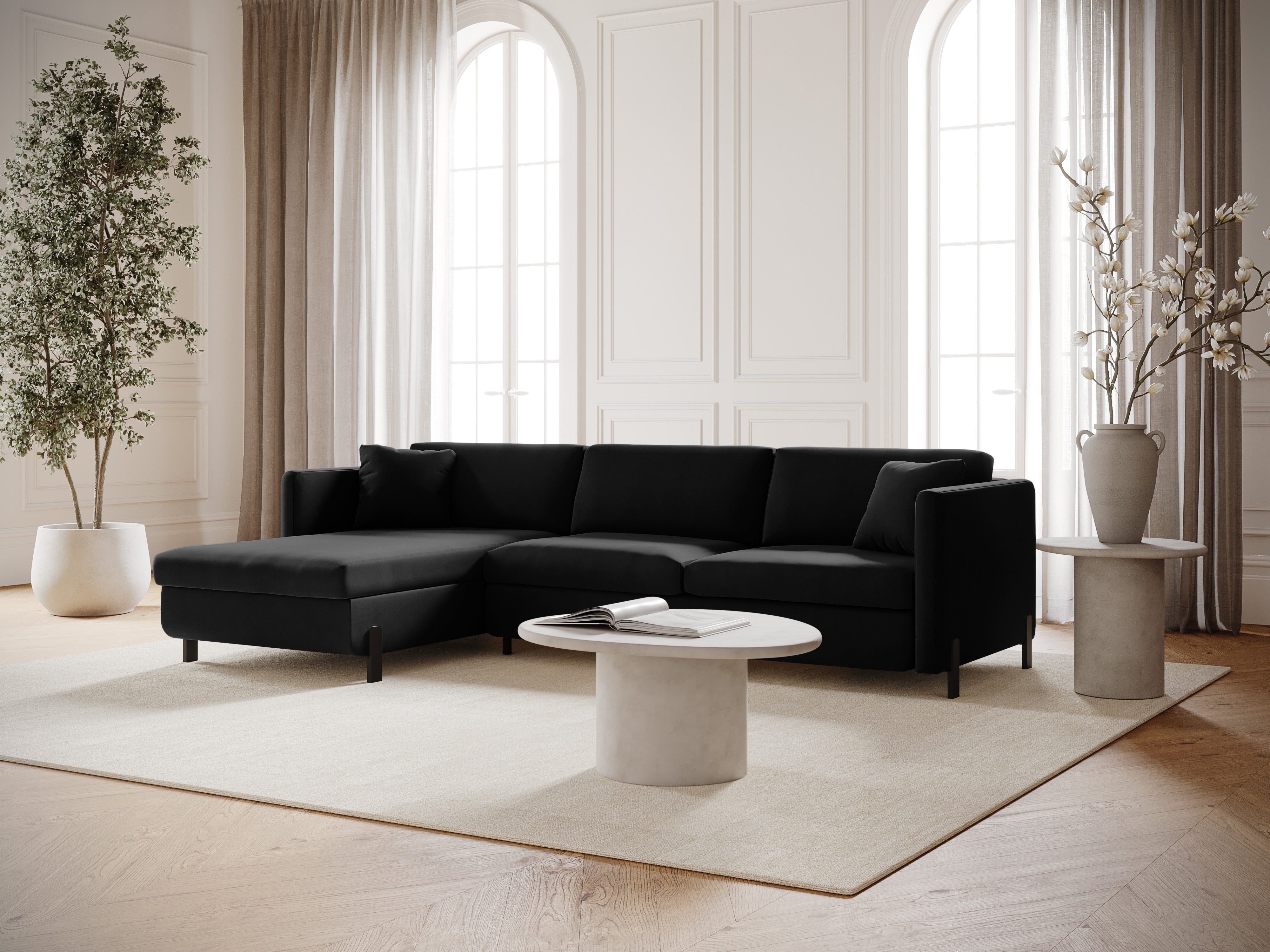 Ecksofa Gloria 260x170cm, Material: Samt