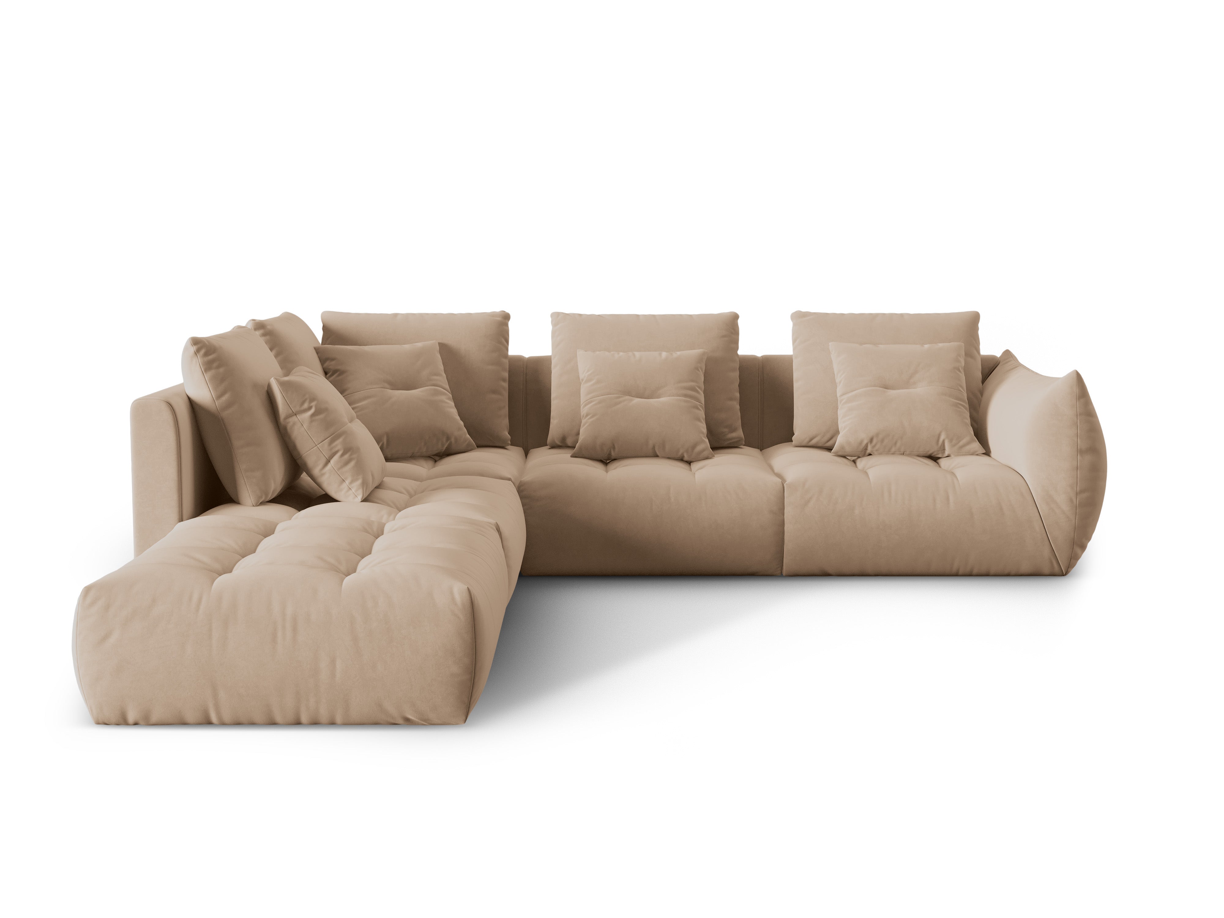 Bloom Ecksofa, 316x310 cm, Material: Samt