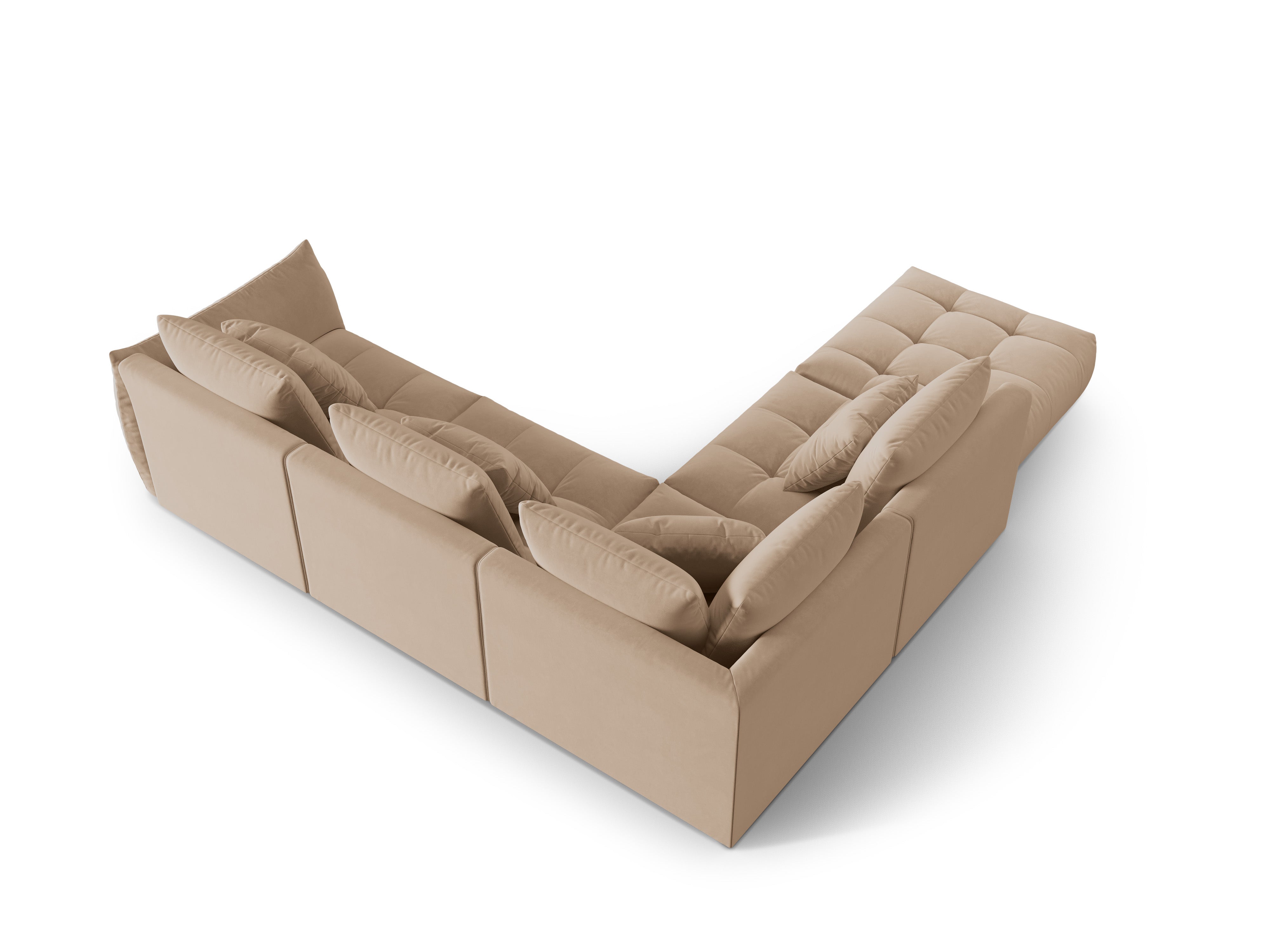 Bloom Ecksofa, 316x310 cm, Material: Samt