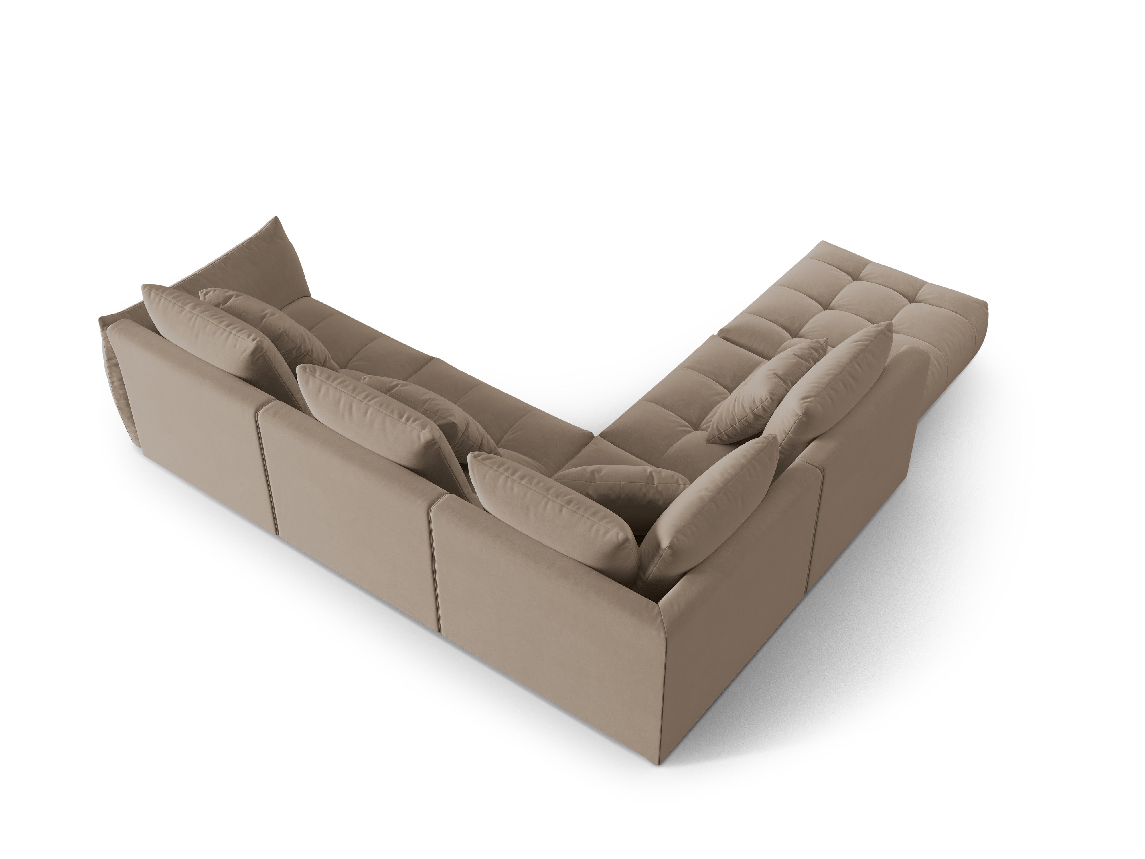 Bloom Ecksofa, 316x310 cm, Material: Samt