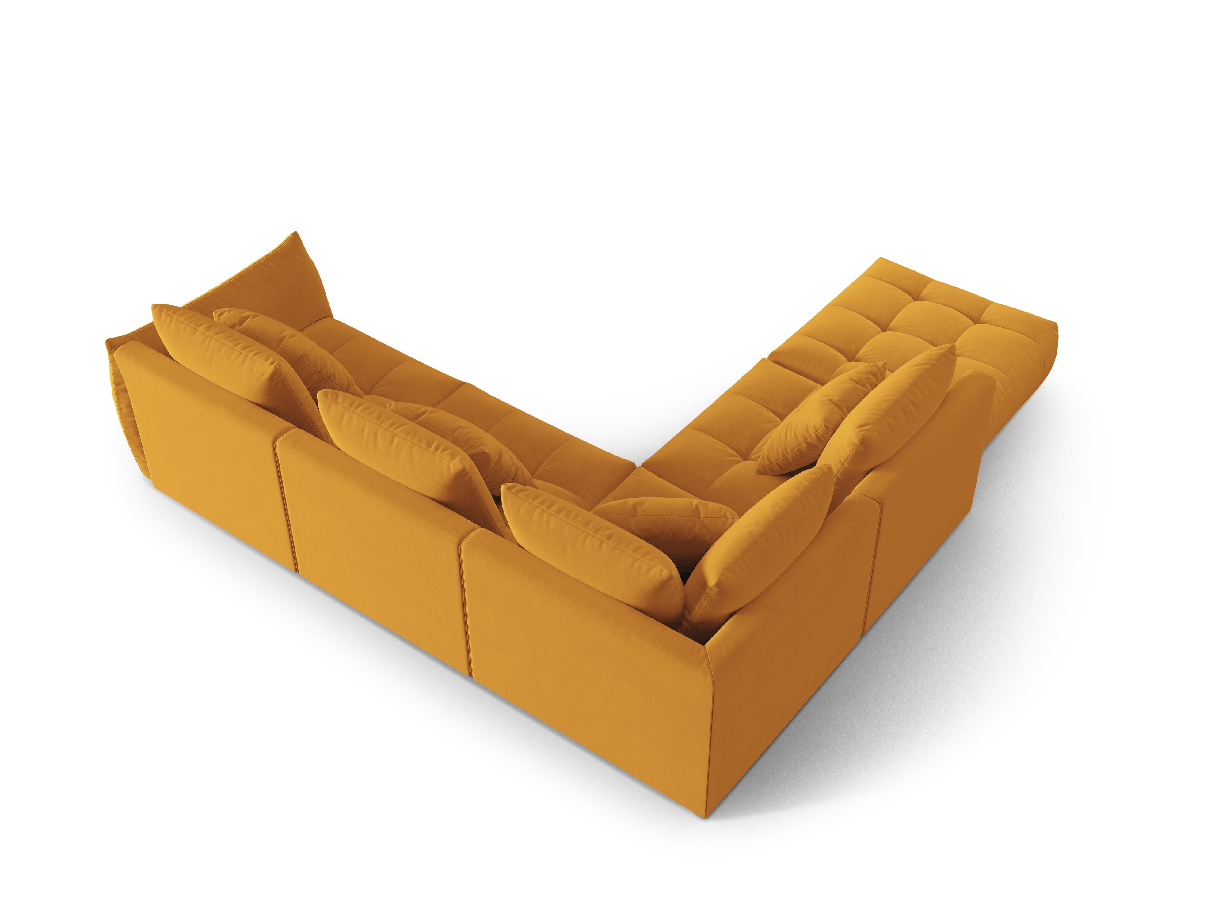Bloom Ecksofa, 316x310 cm, Material: Samt