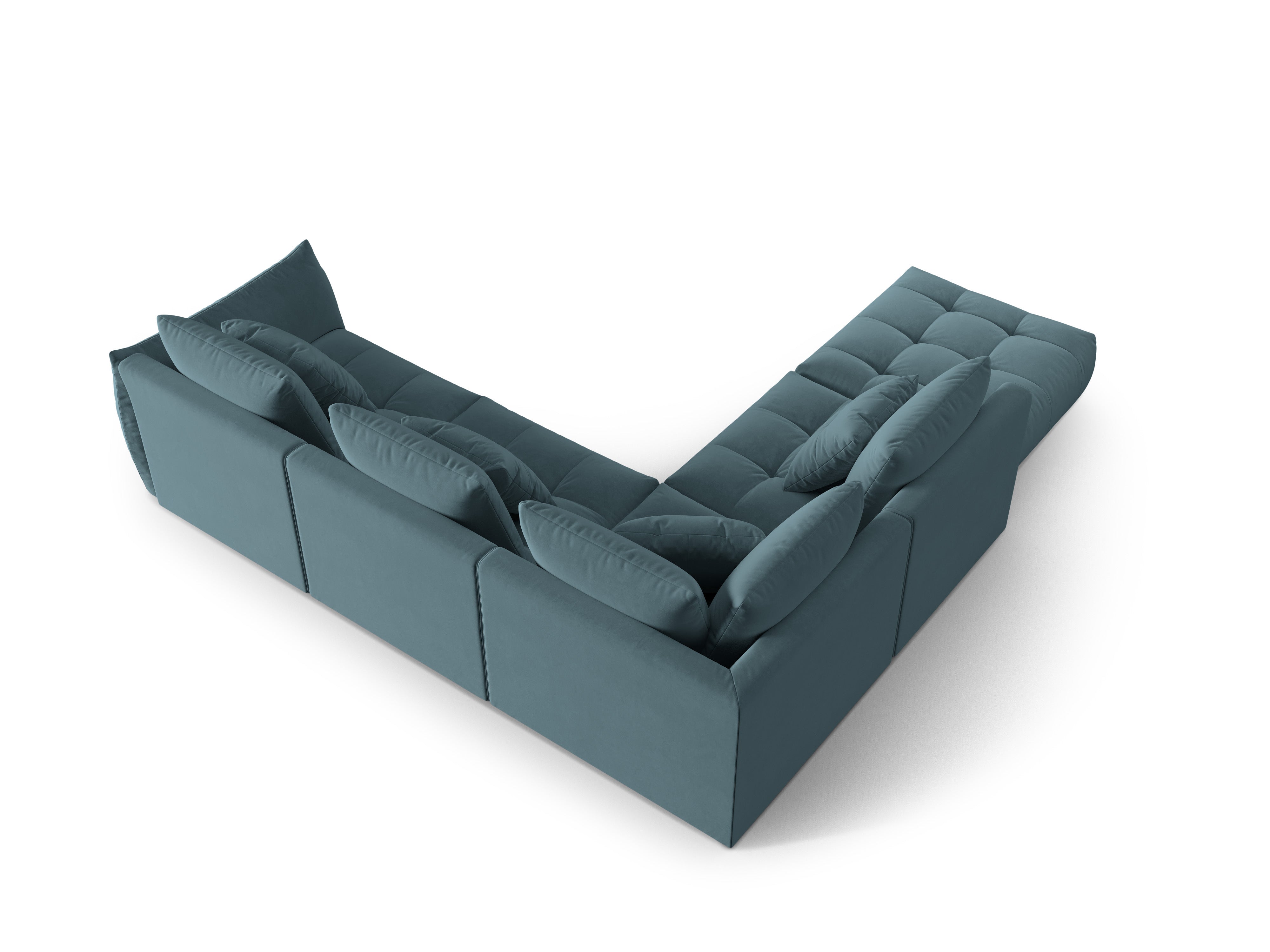 Bloom Ecksofa, 316x310 cm, Material: Samt