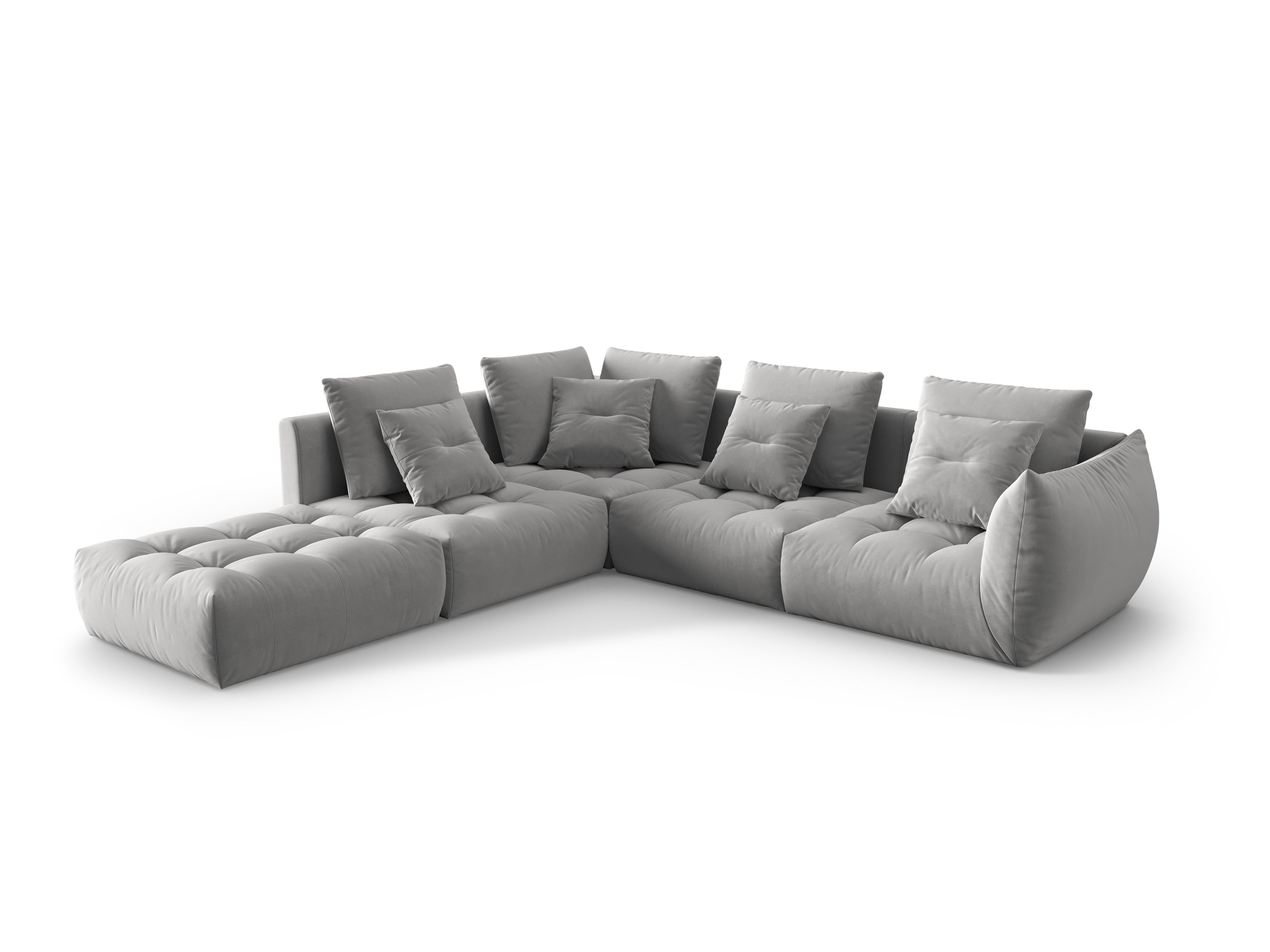 Bloom Ecksofa, 316x310 cm, Material: Samt