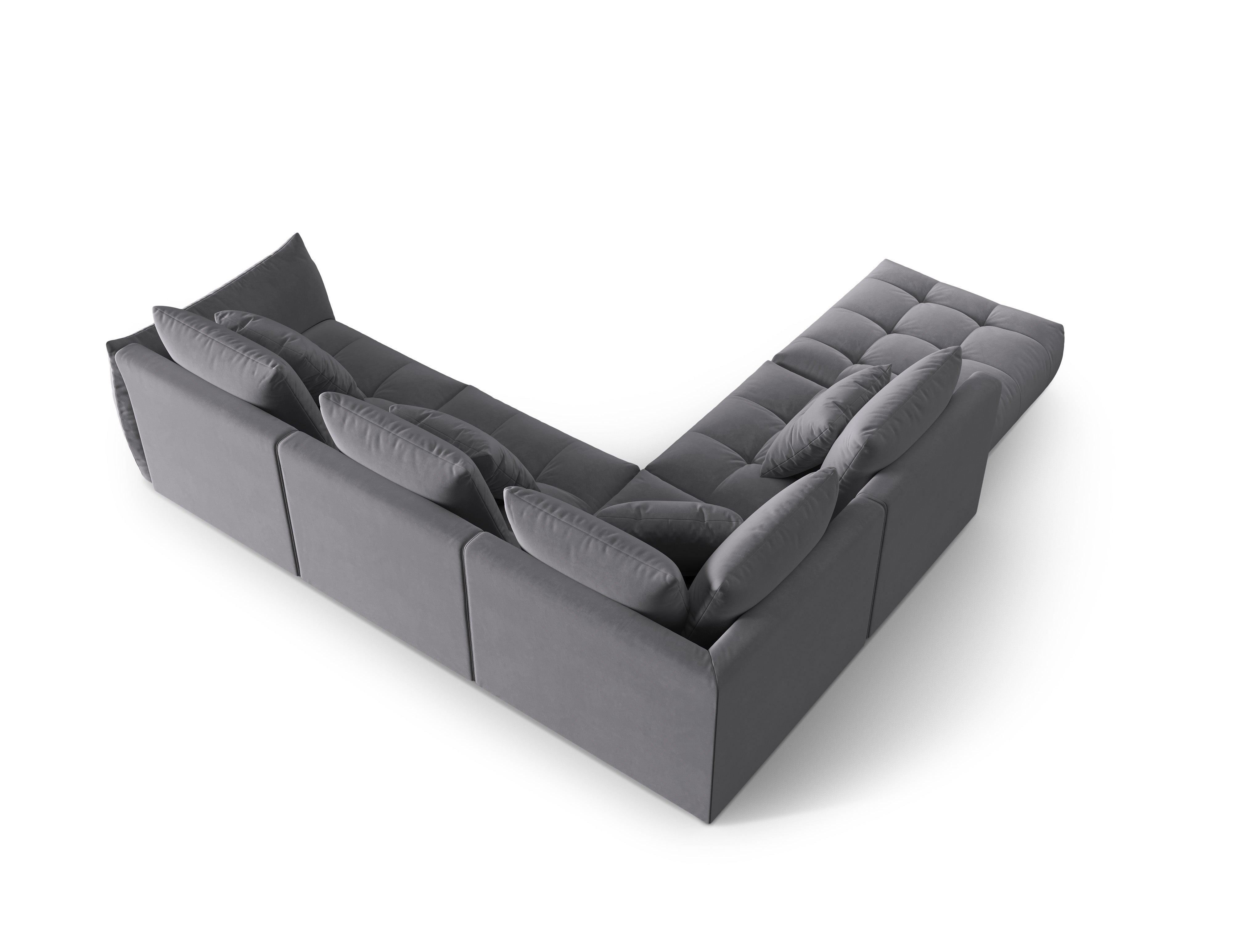 Bloom Ecksofa, 316x310 cm, Material: Samt