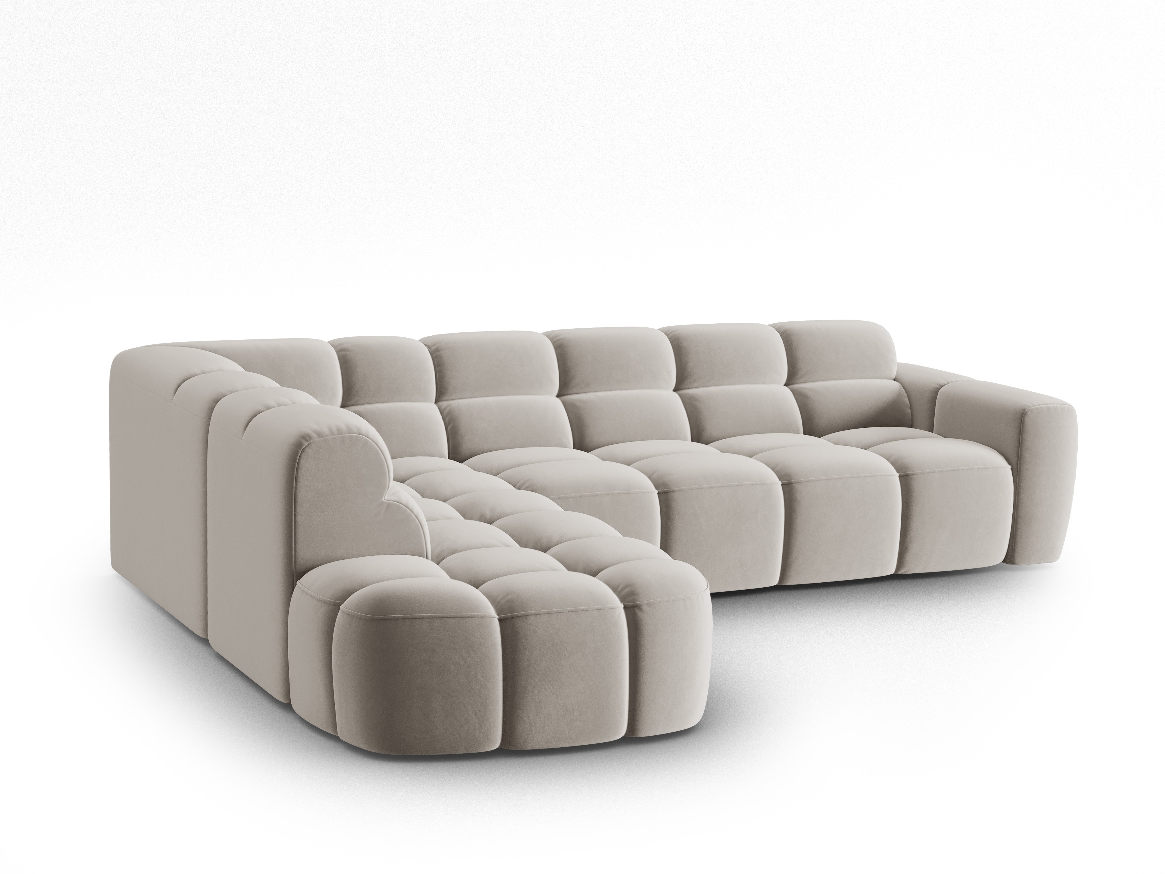 Ecksofa Lisa 293x234cm, Material: Samt