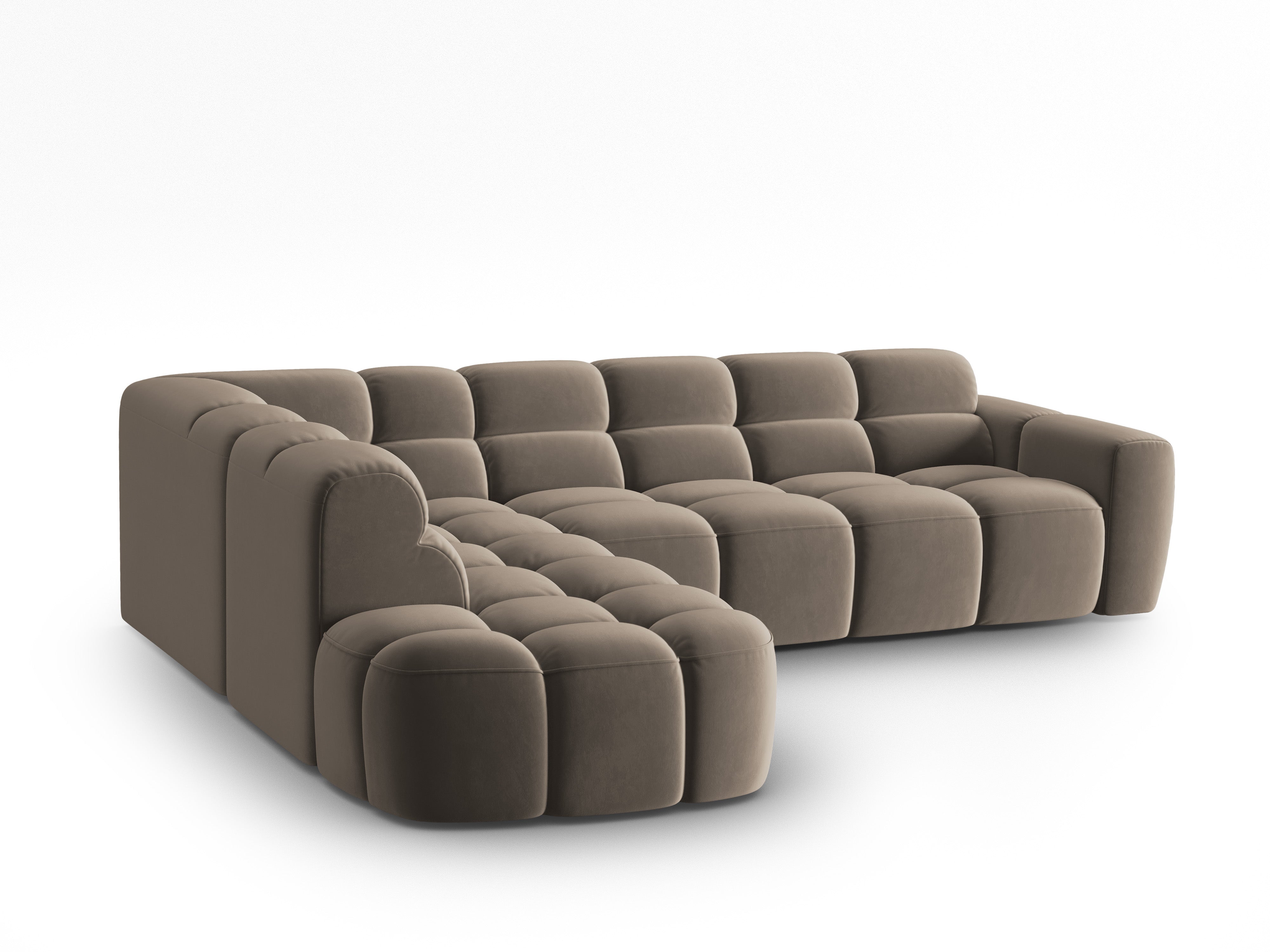 Ecksofa Lisa 293x234cm, Material: Samt