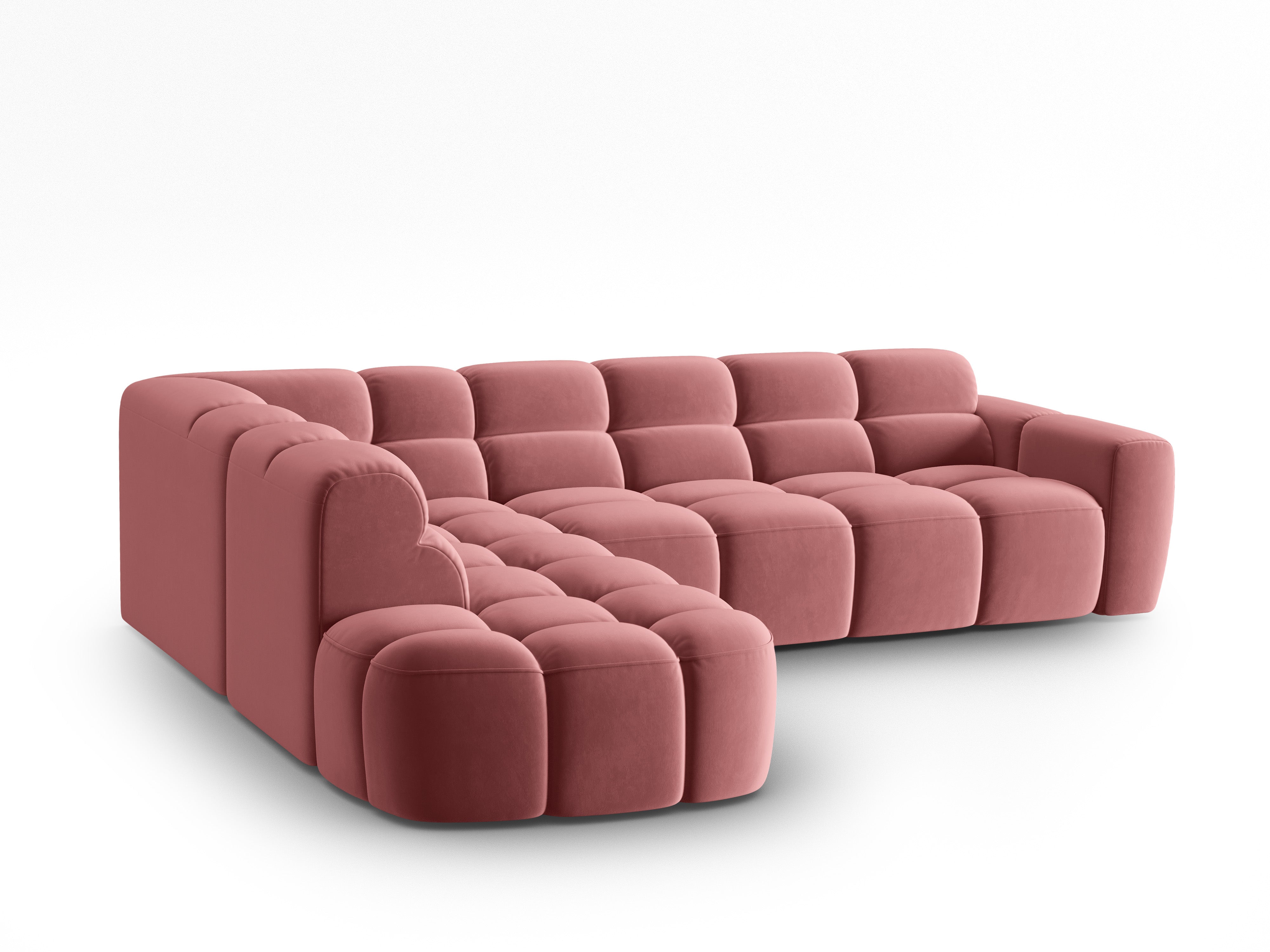 Ecksofa Lisa 293x234cm, Material: Samt