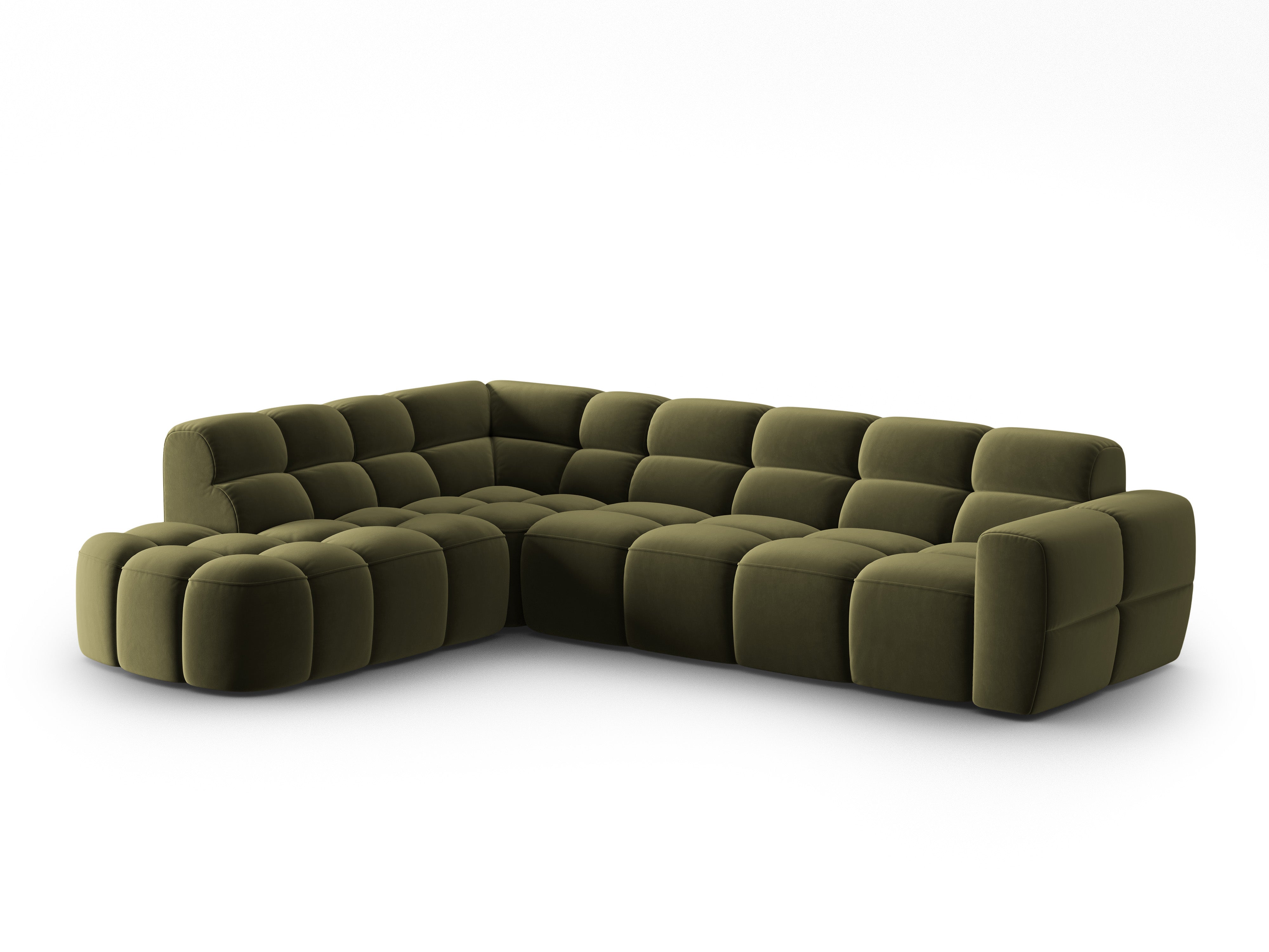 Ecksofa Lisa 293x234cm, Material: Samt
