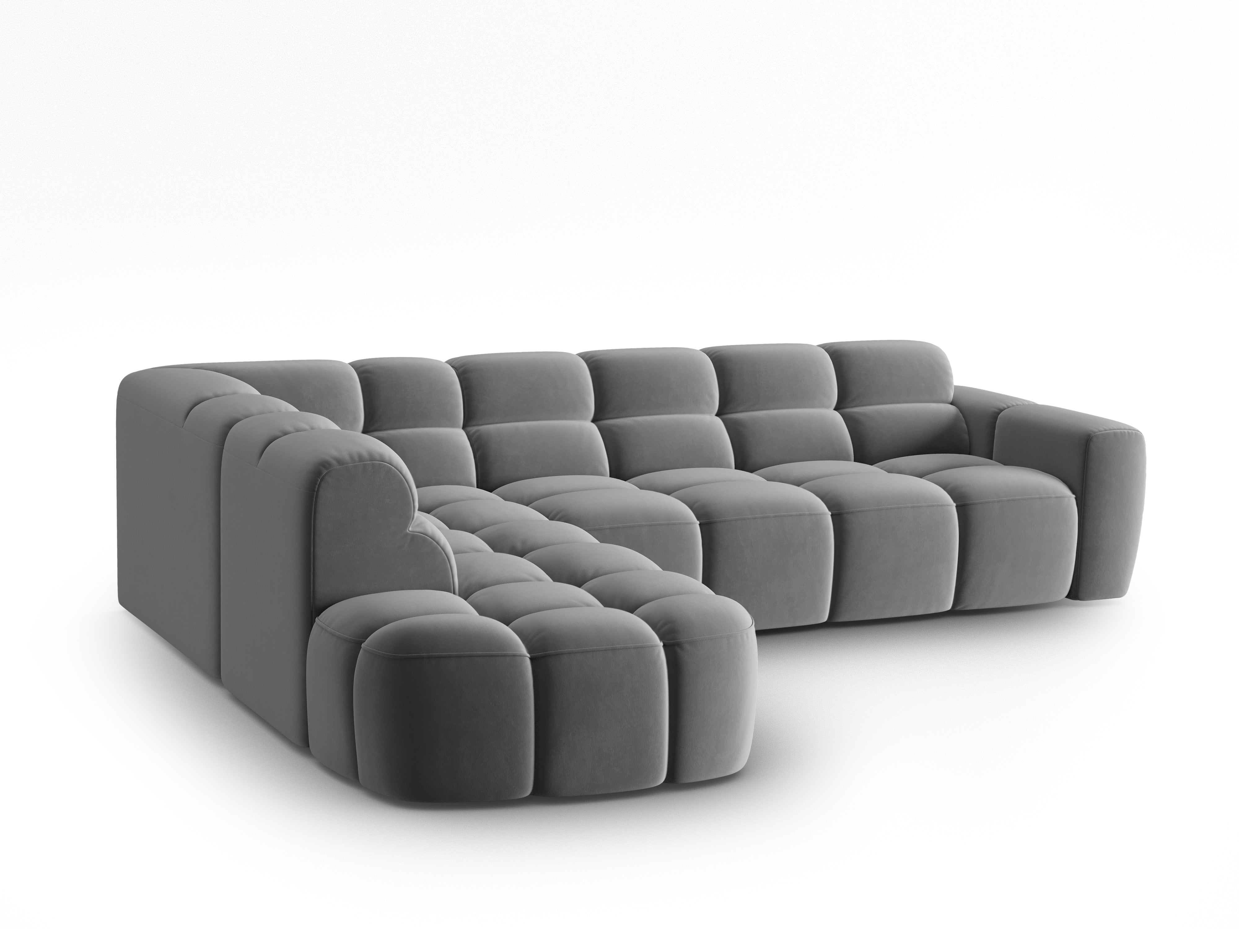 Ecksofa Lisa 293x234cm, Material: Samt