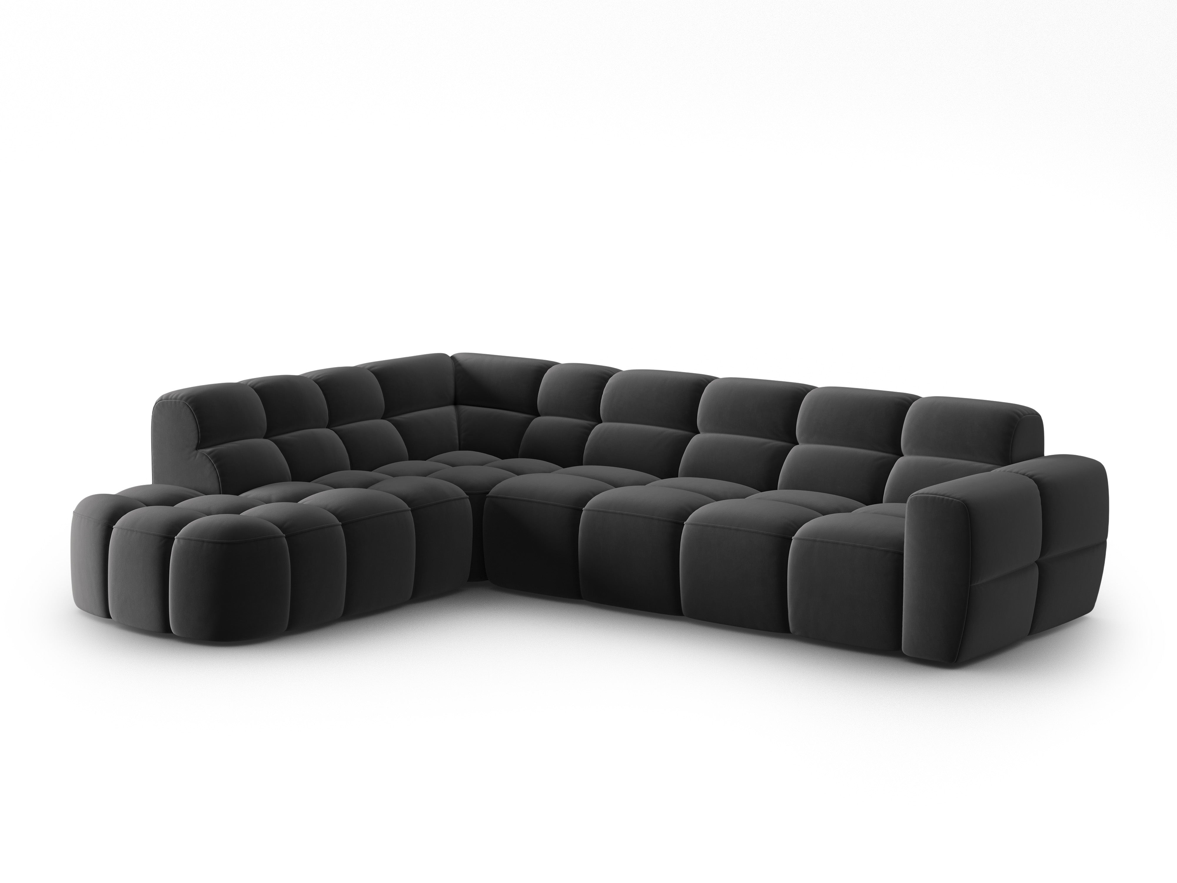 Ecksofa Lisa 293x234cm, Material: Samt