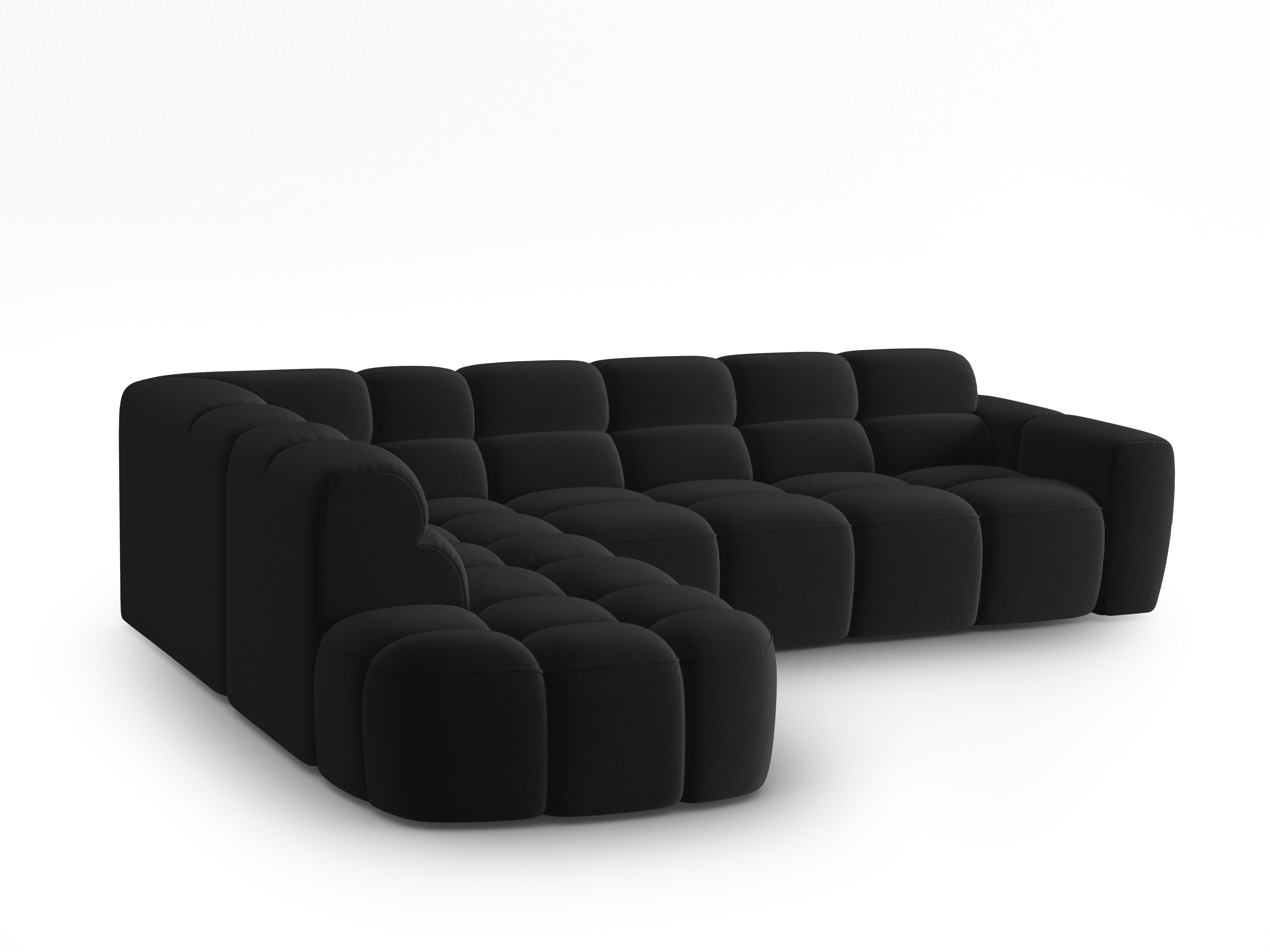 Ecksofa Lisa 293x234cm, Material: Samt