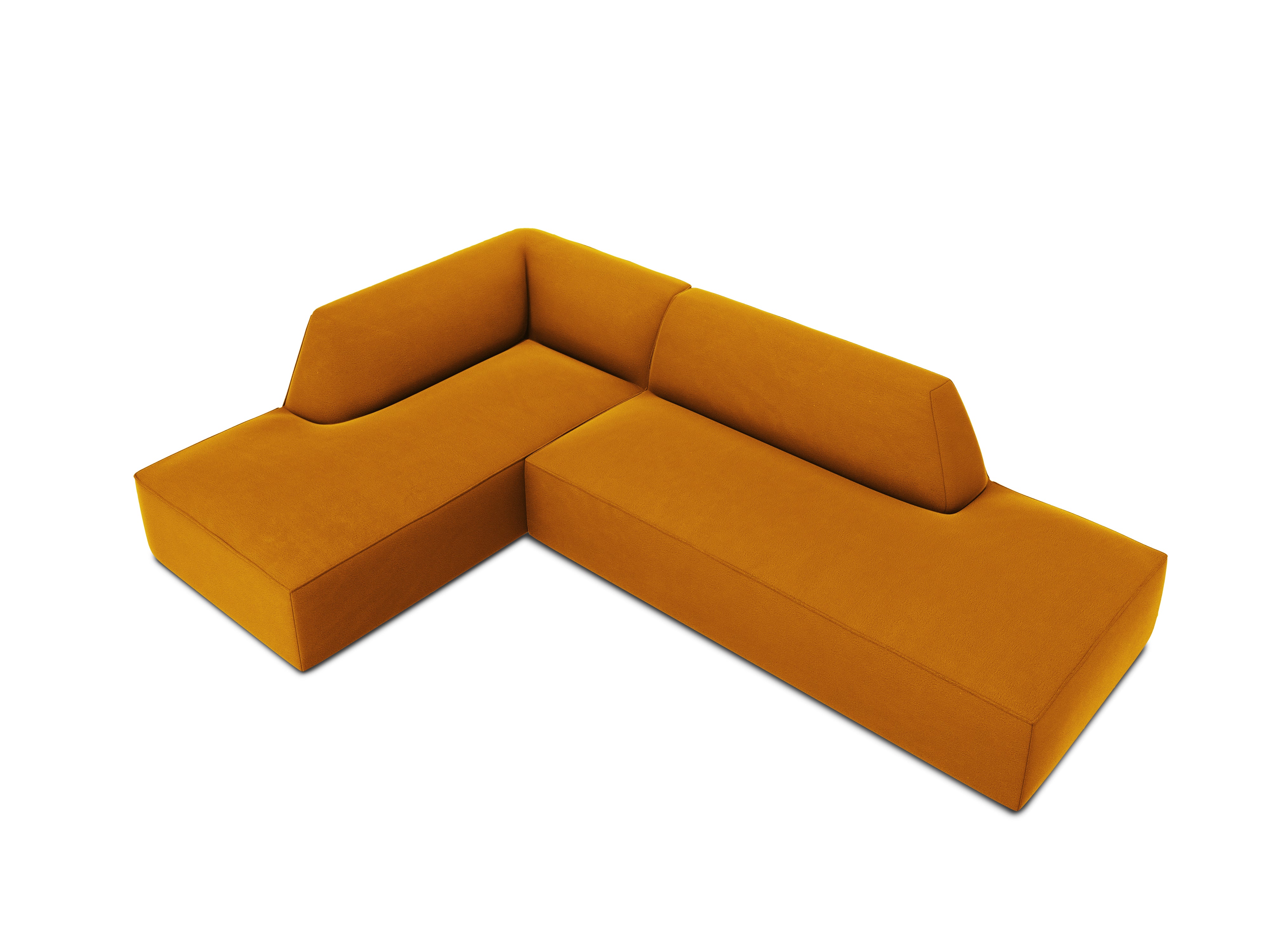 Ecksofa Ruby, 4 Sitze, 273x180cm, Material: Samt