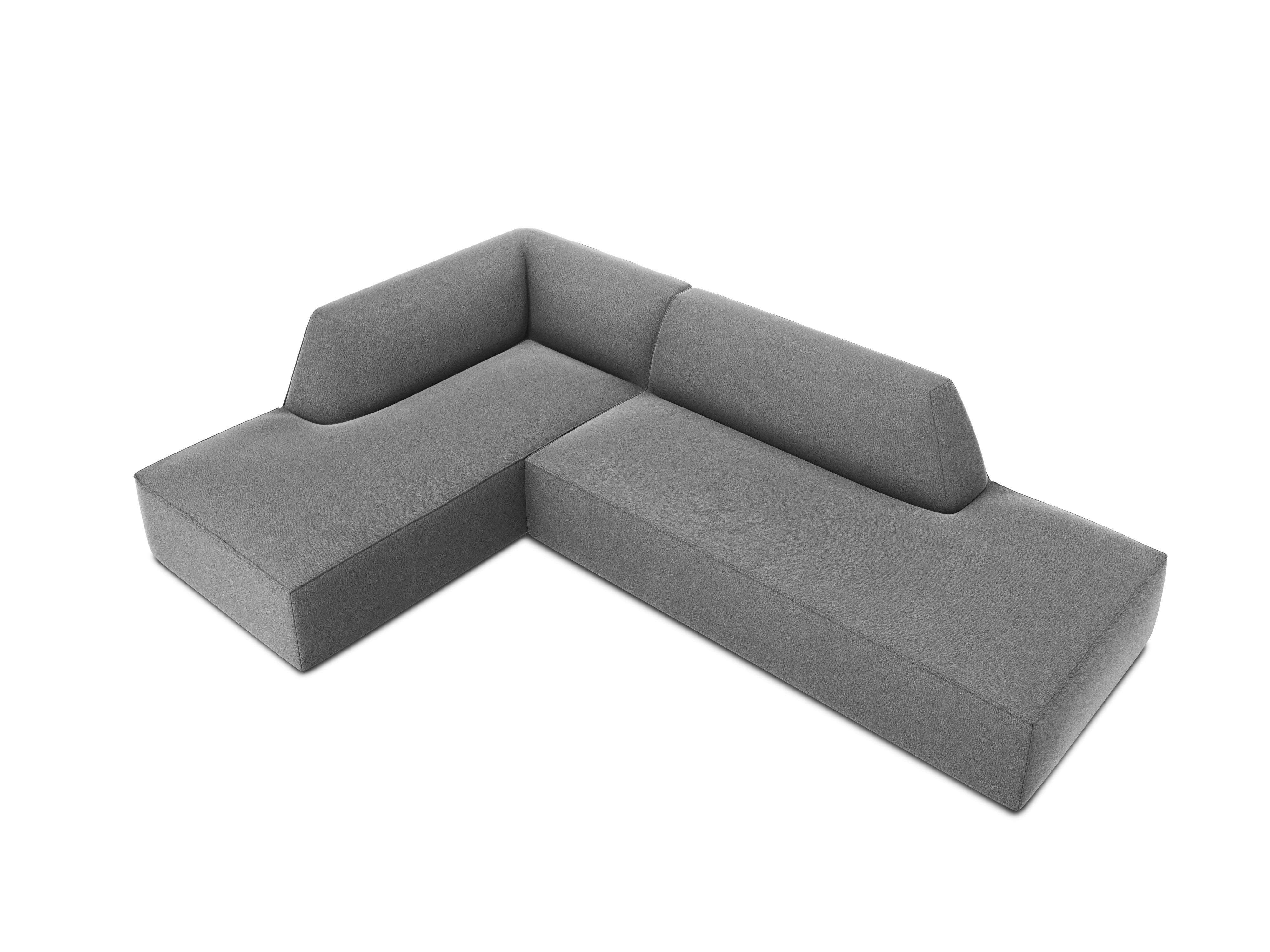 Ecksofa Ruby, 4 Sitze, 273x180cm, Material: Samt
