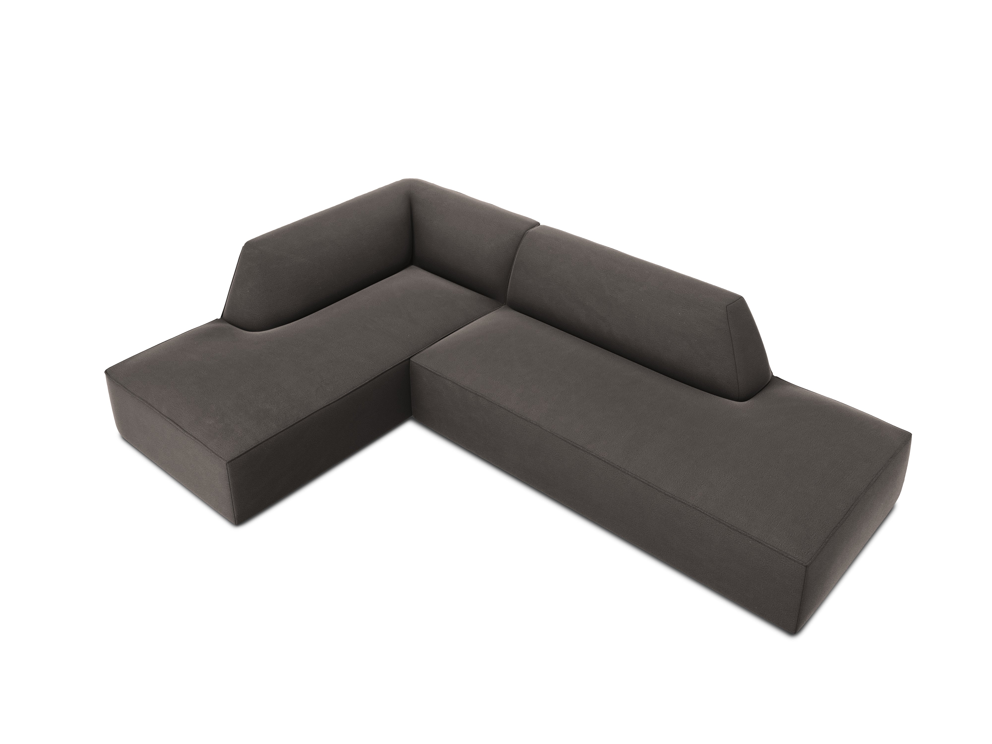 Ecksofa Ruby, 4 Sitze, 273x180cm, Material: Samt