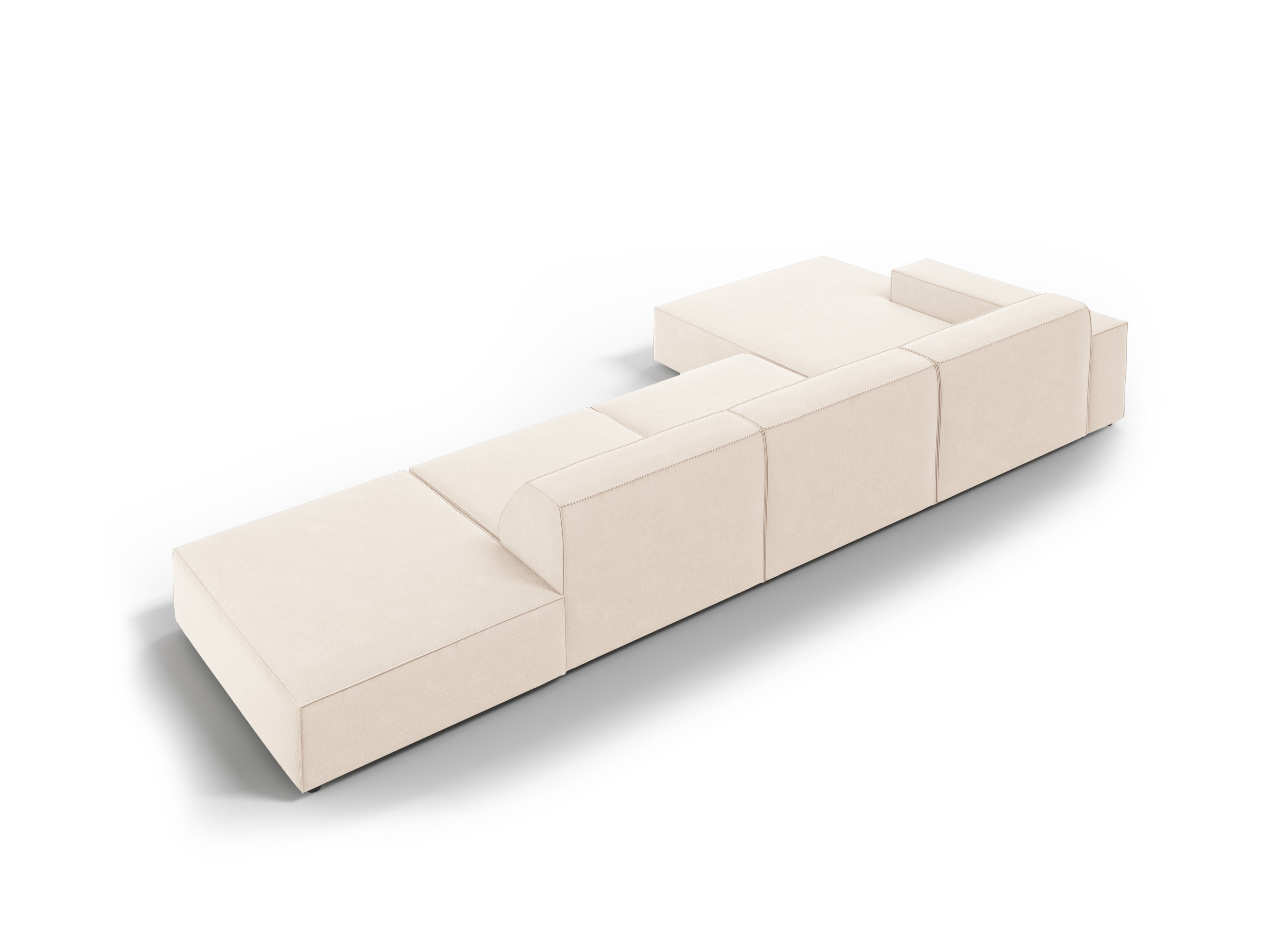 Ecksofa Jodie 341x166cm, Material: Samt