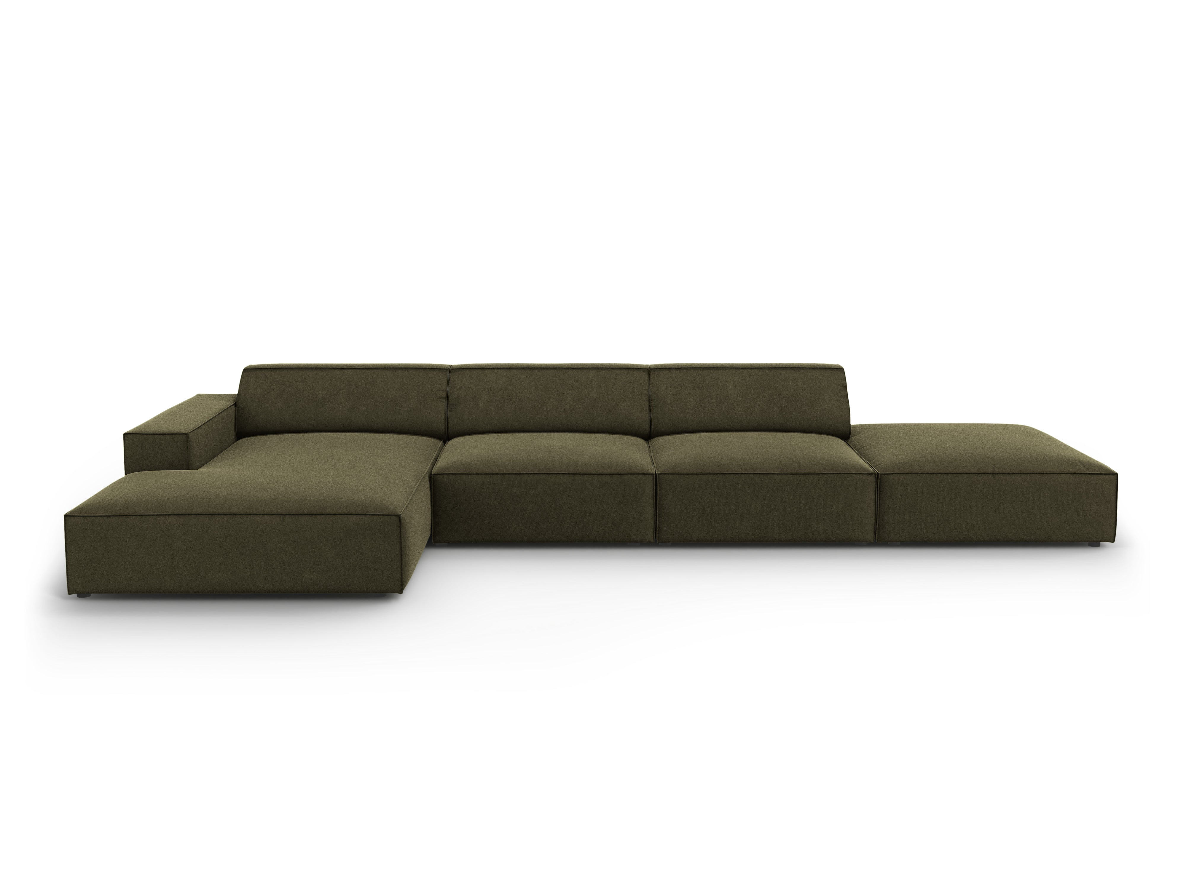 Ecksofa Jodie 341x166cm, Material: Samt