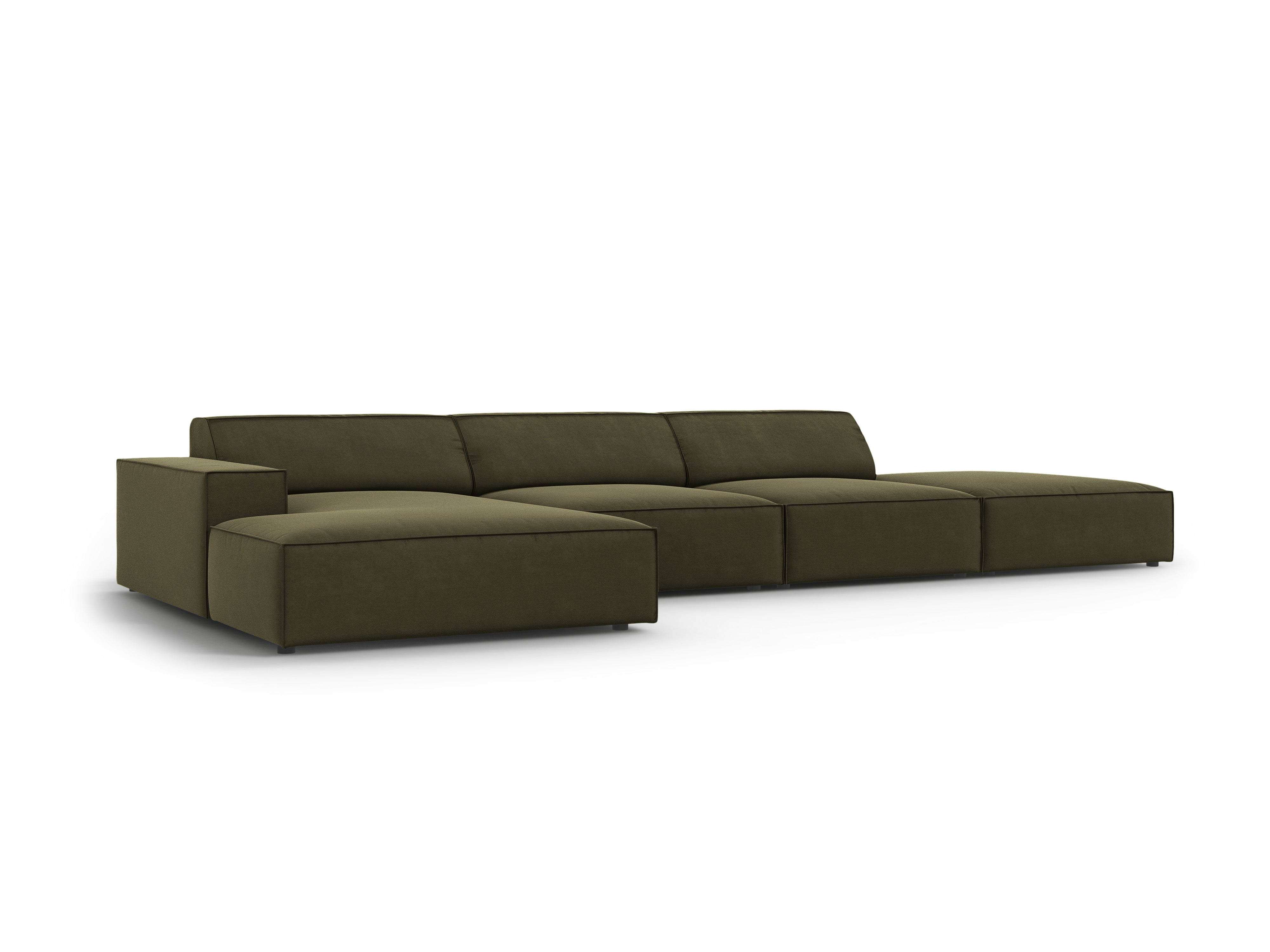 Ecksofa Jodie 341x166cm, Material: Samt