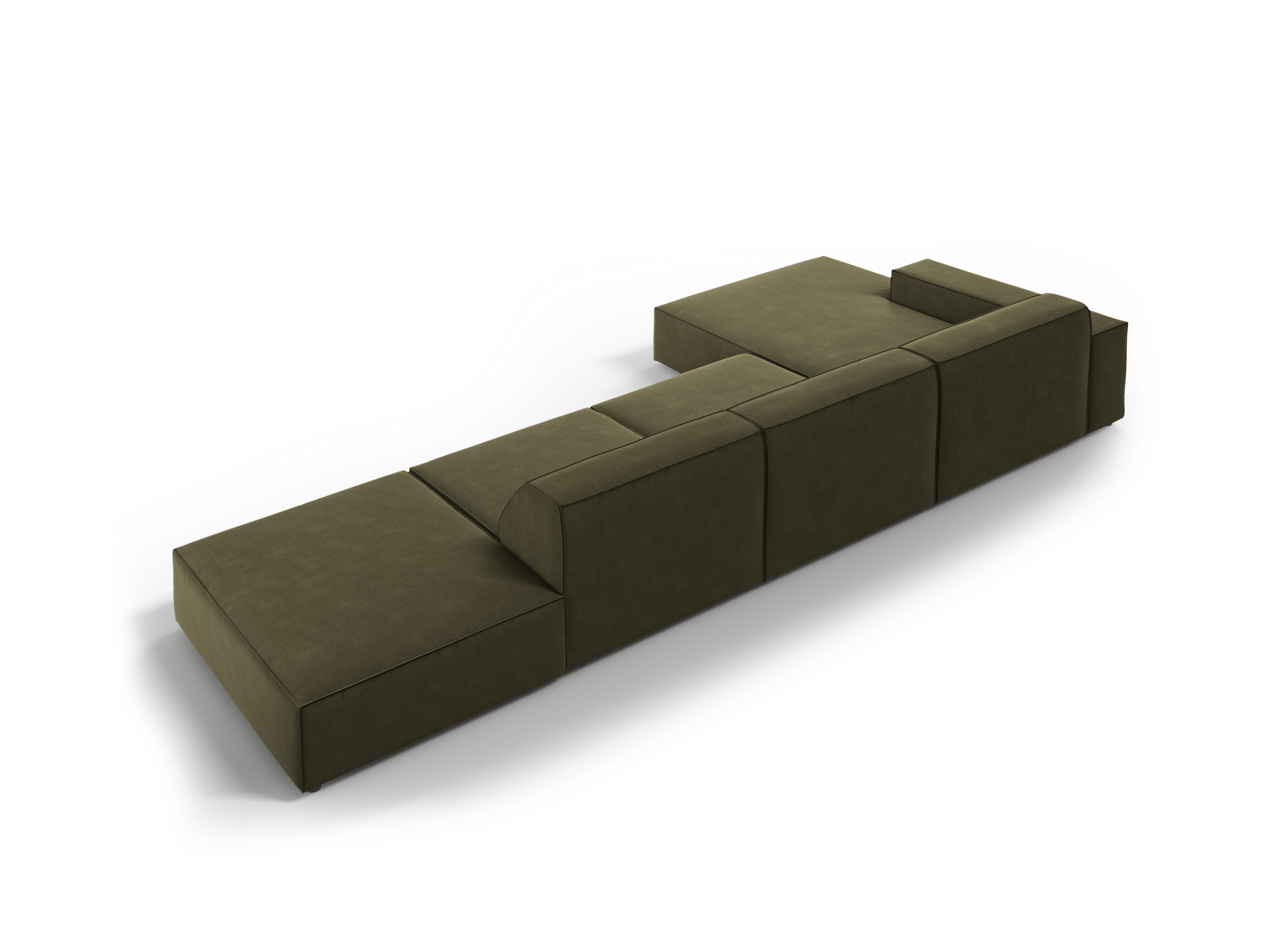 Ecksofa Jodie 341x166cm, Material: Samt