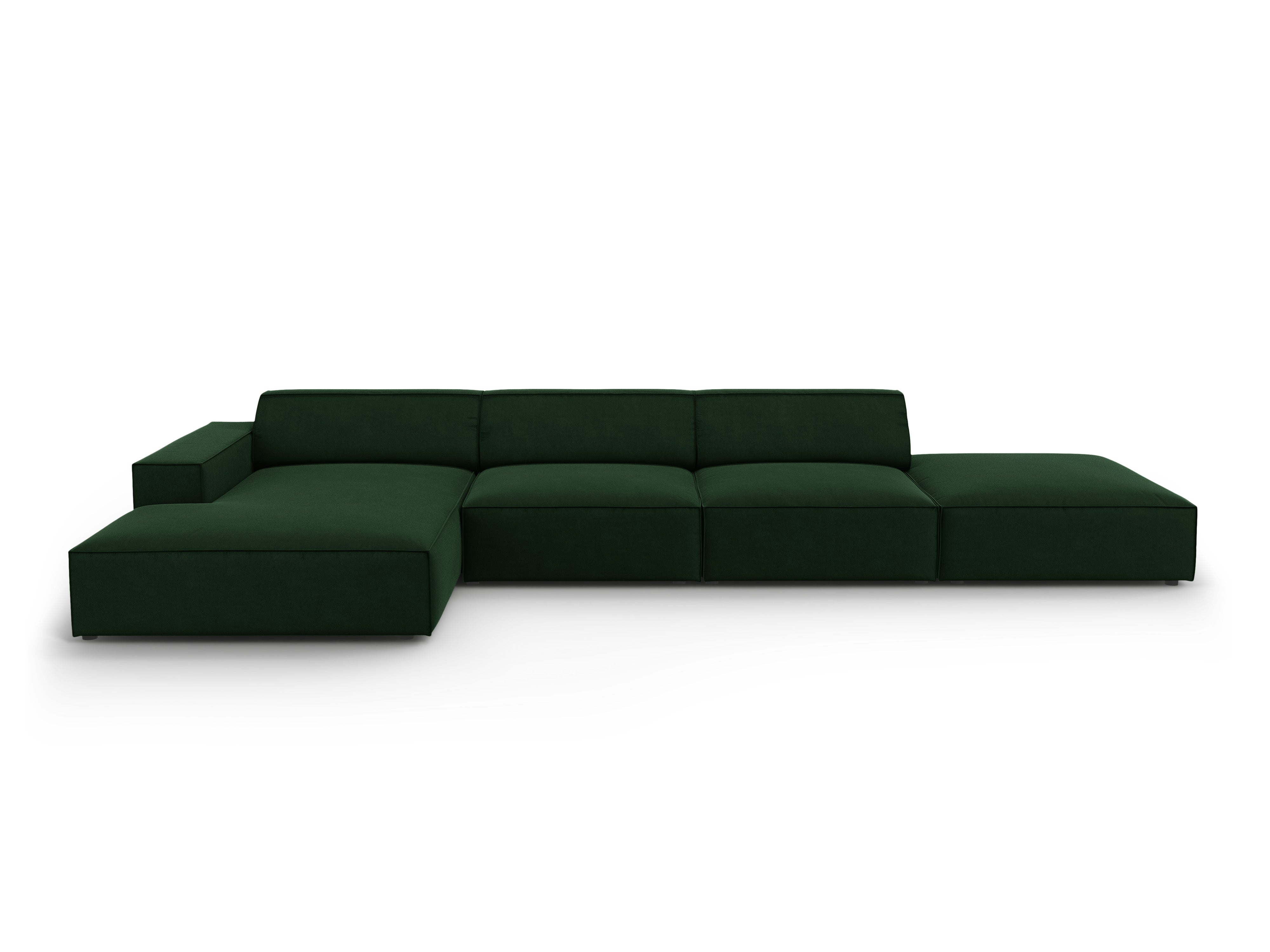 Ecksofa Jodie 341x166cm, Material: Samt