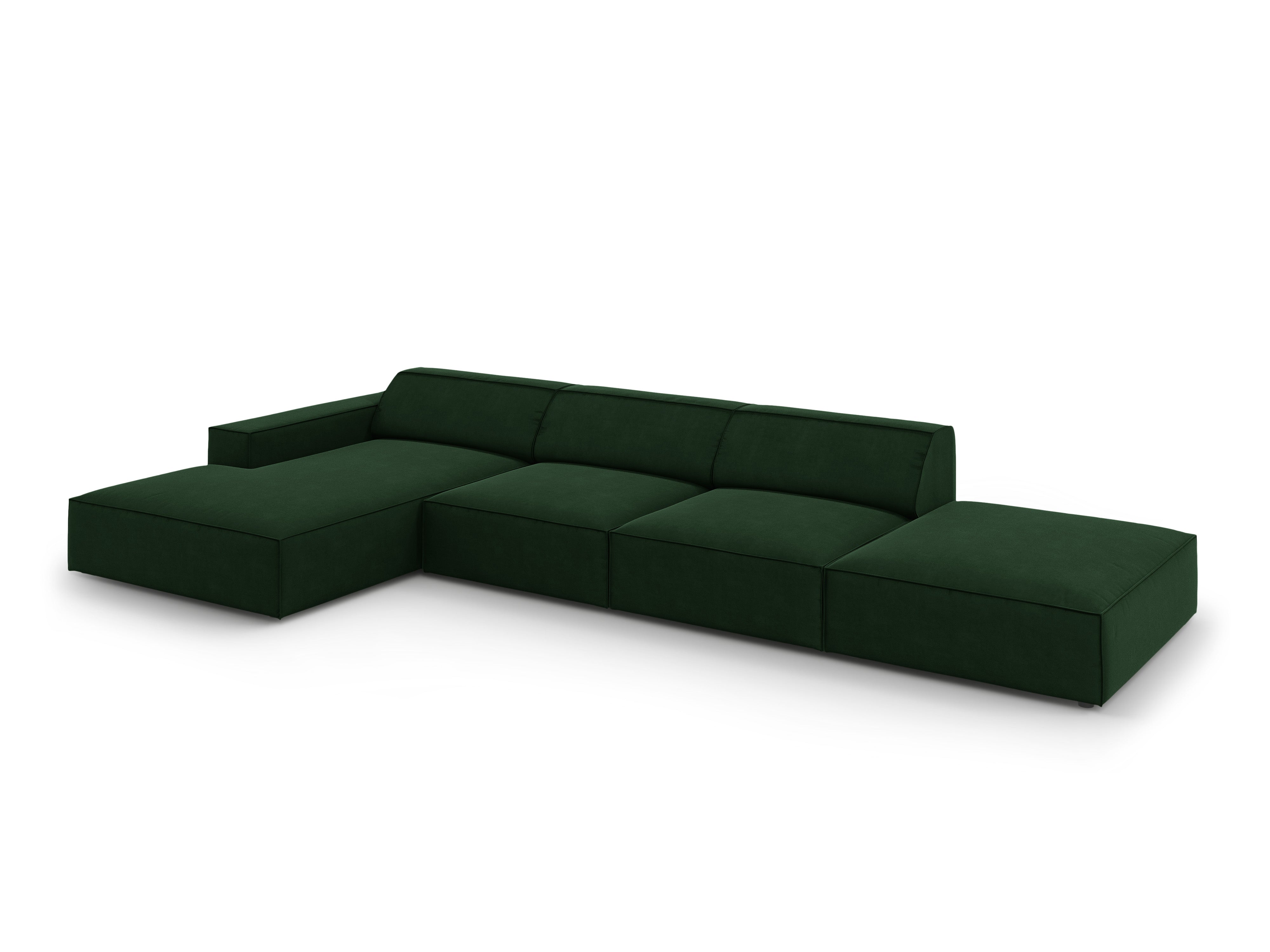 Ecksofa Jodie 341x166cm, Material: Samt