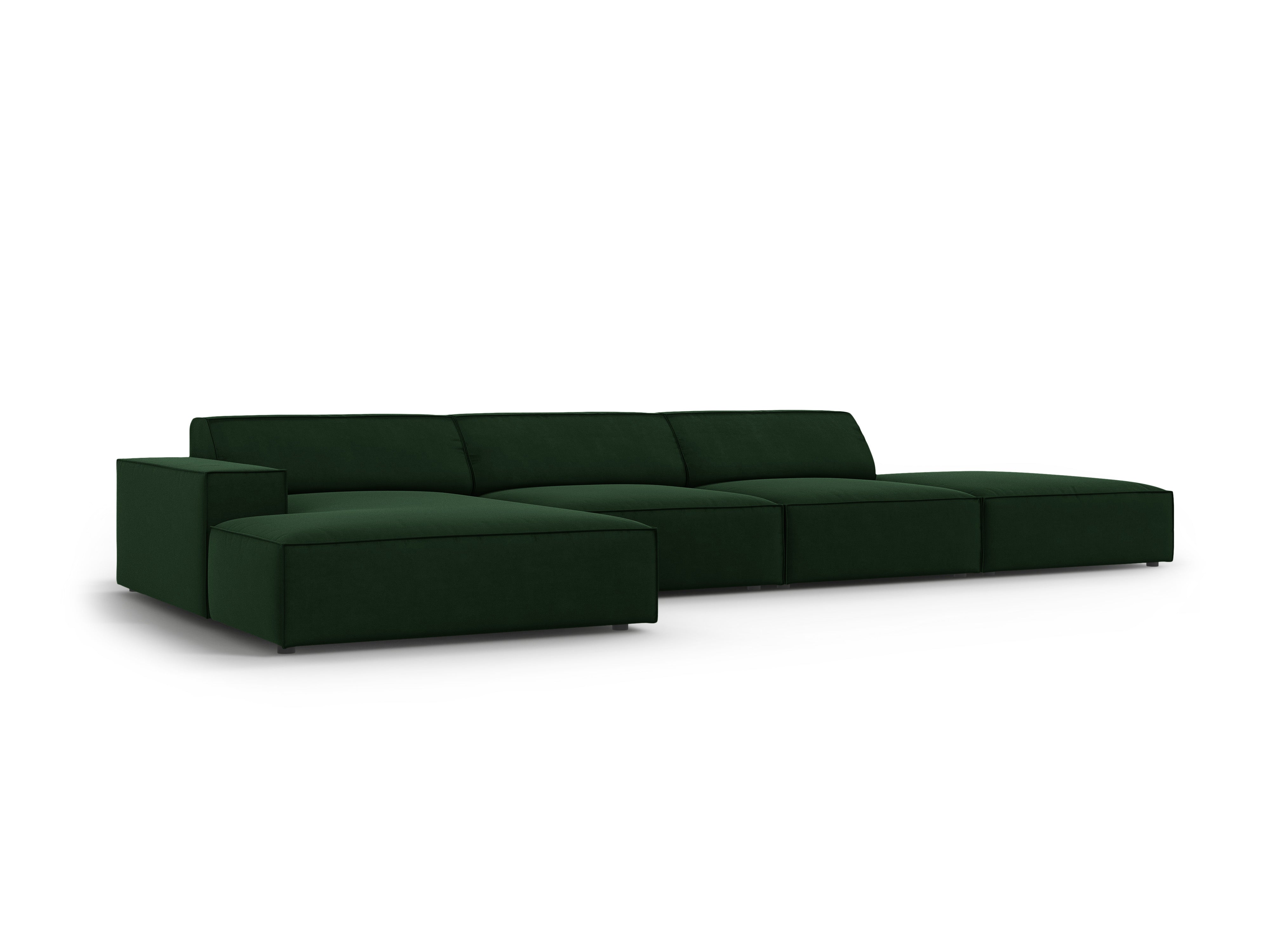 Ecksofa Jodie 341x166cm, Material: Samt