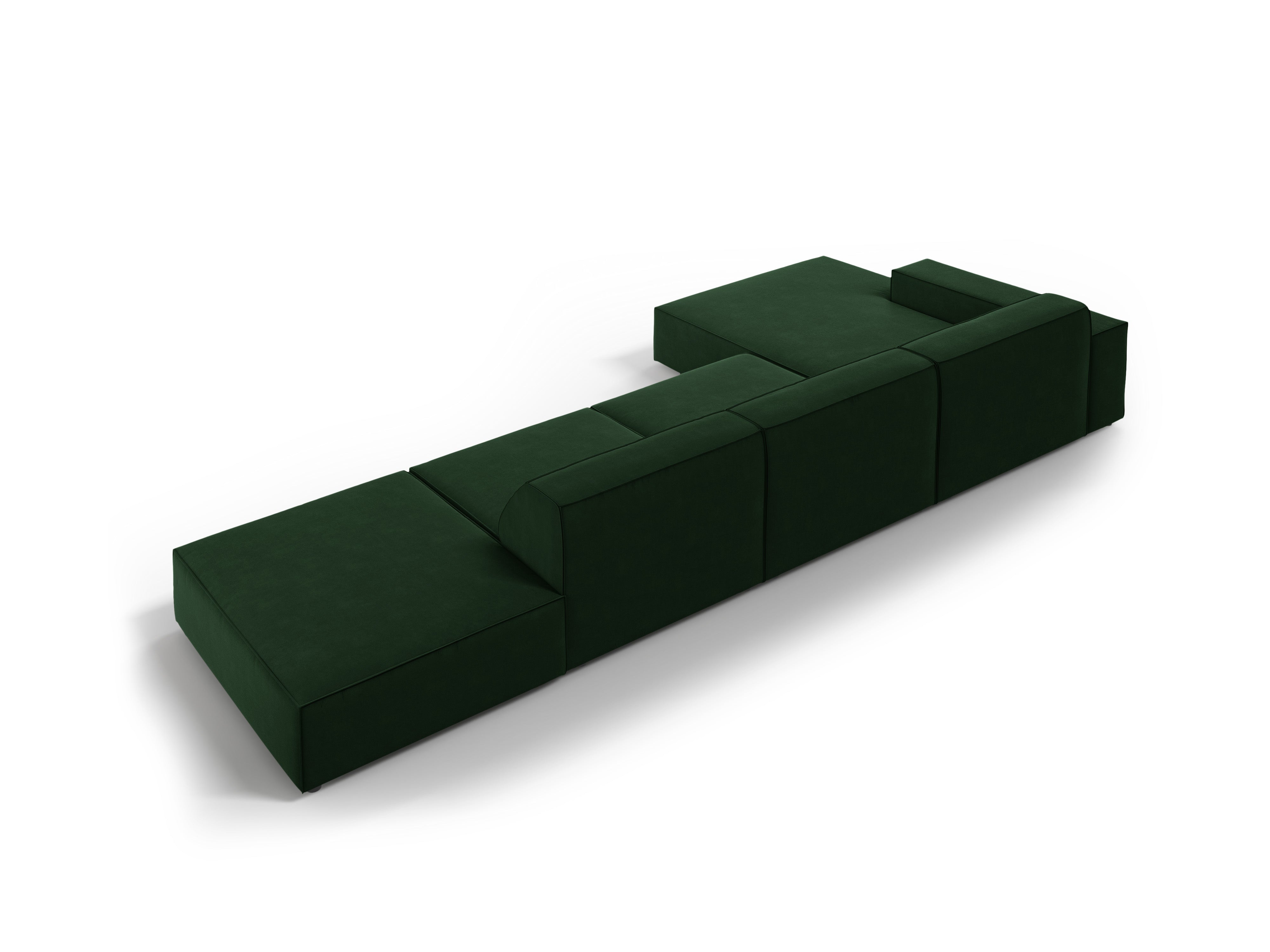Ecksofa Jodie 341x166cm, Material: Samt