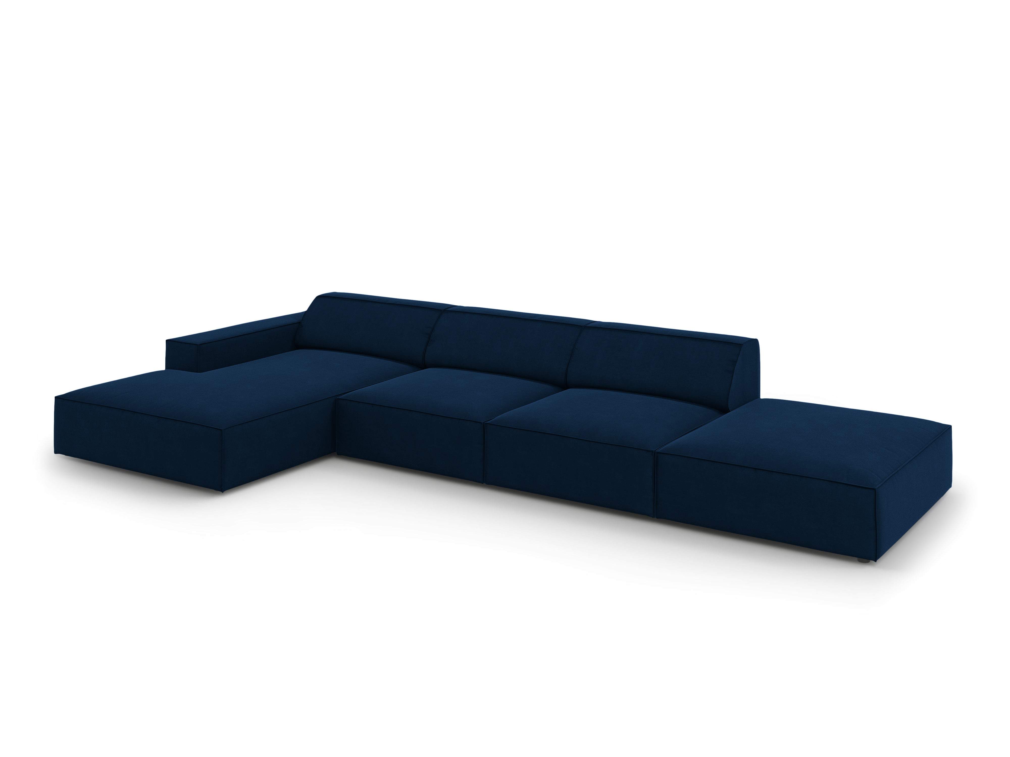 Ecksofa Jodie 341x166cm, Material: Samt