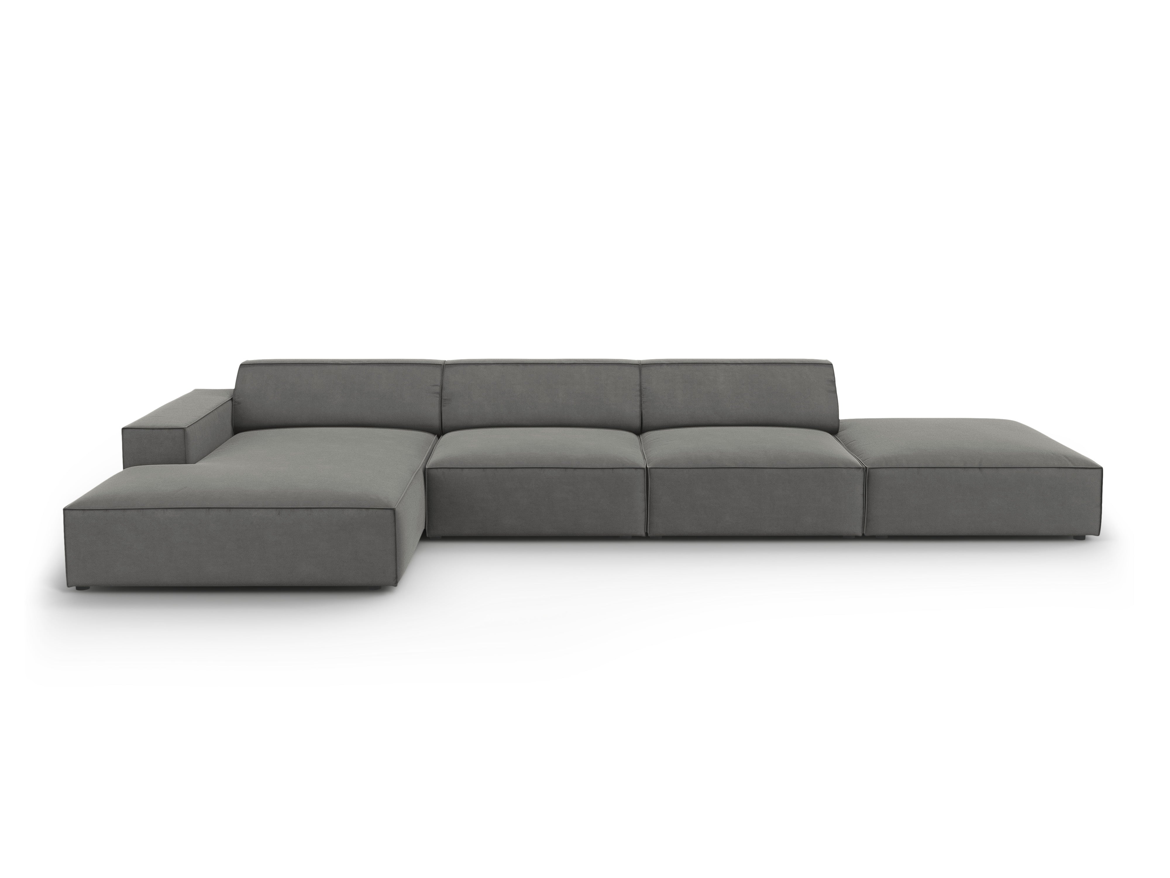 Ecksofa Jodie 341x166cm, Material: Samt