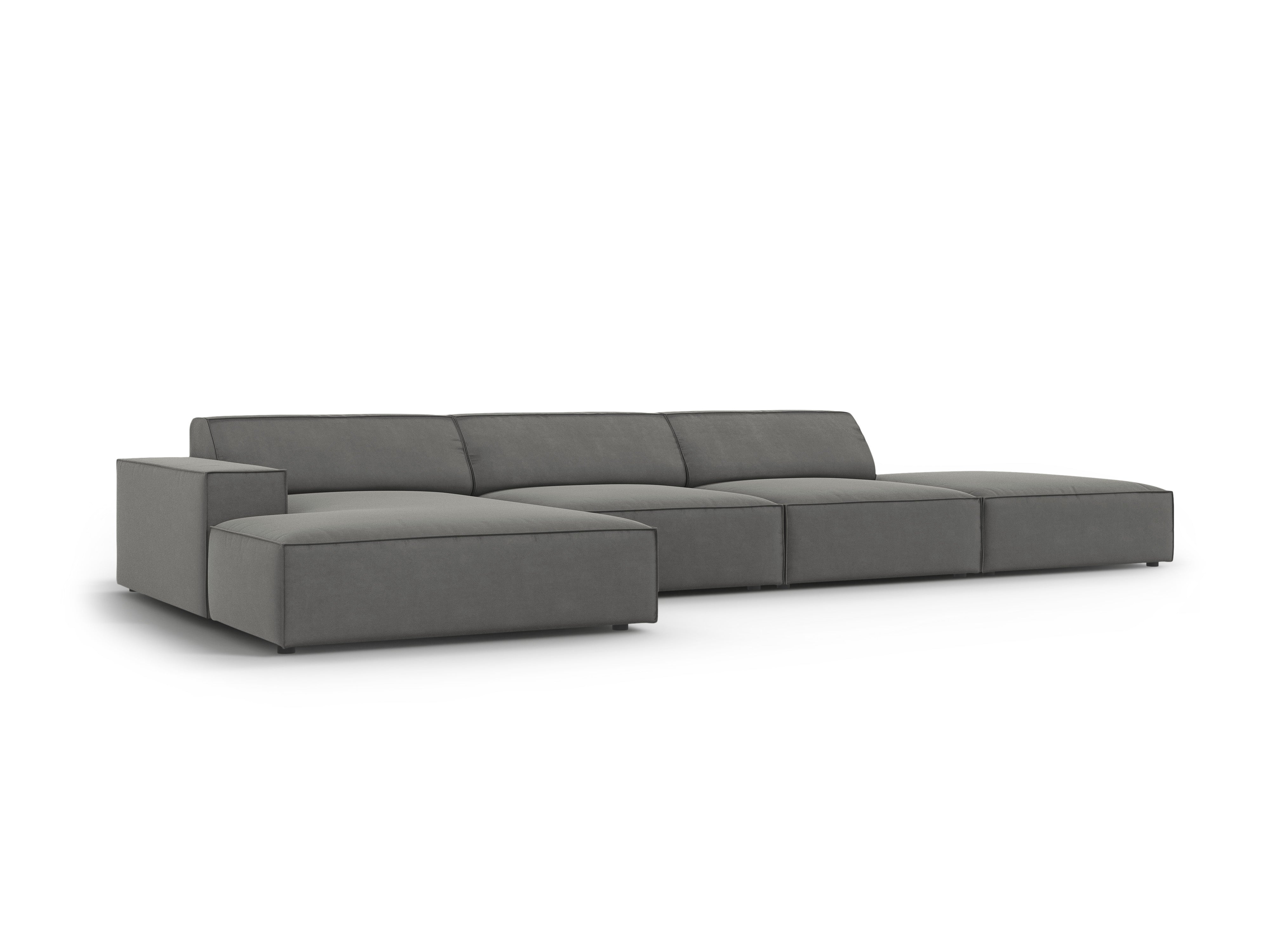 Ecksofa Jodie 341x166cm, Material: Samt