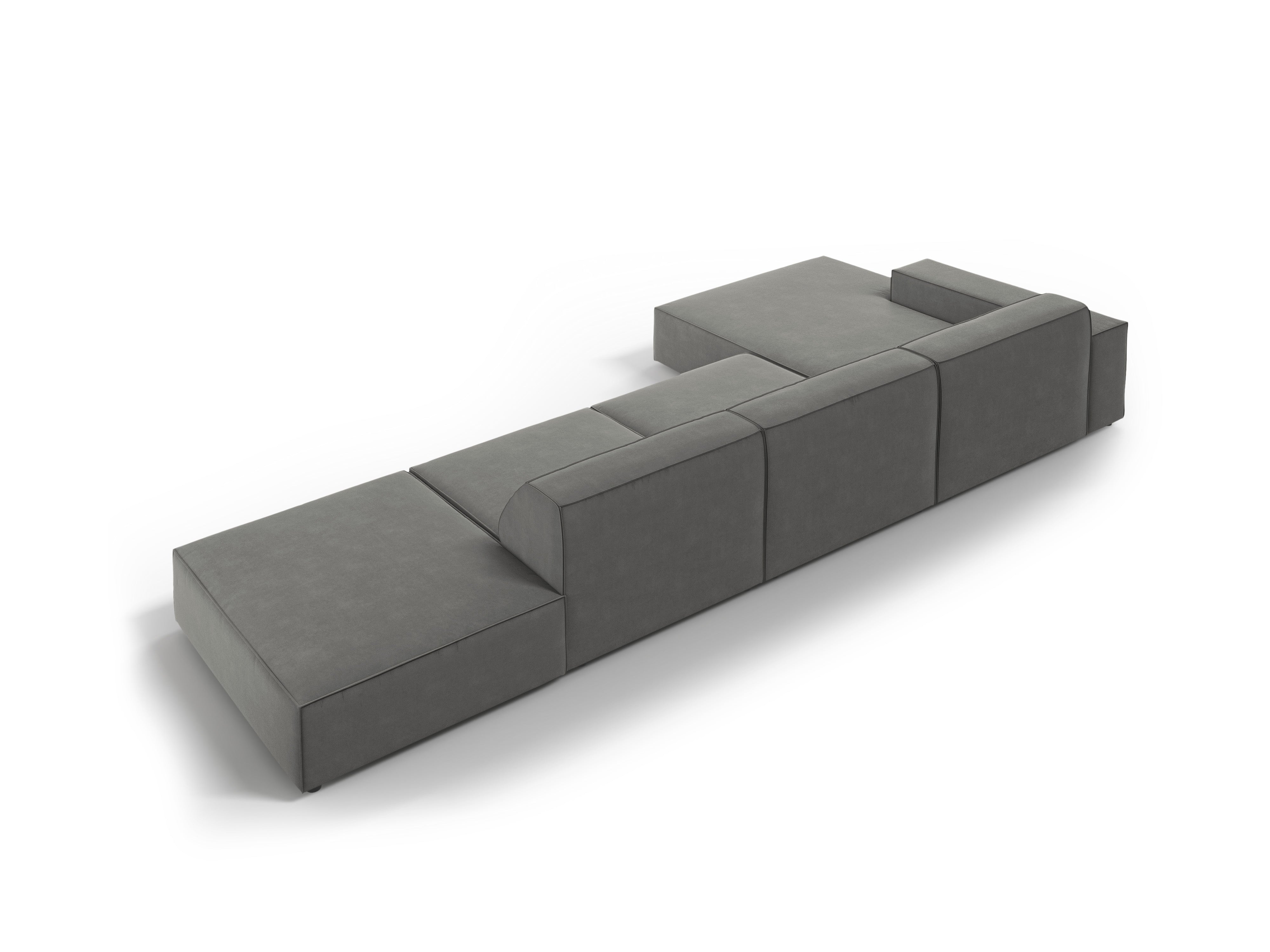Ecksofa Jodie 341x166cm, Material: Samt