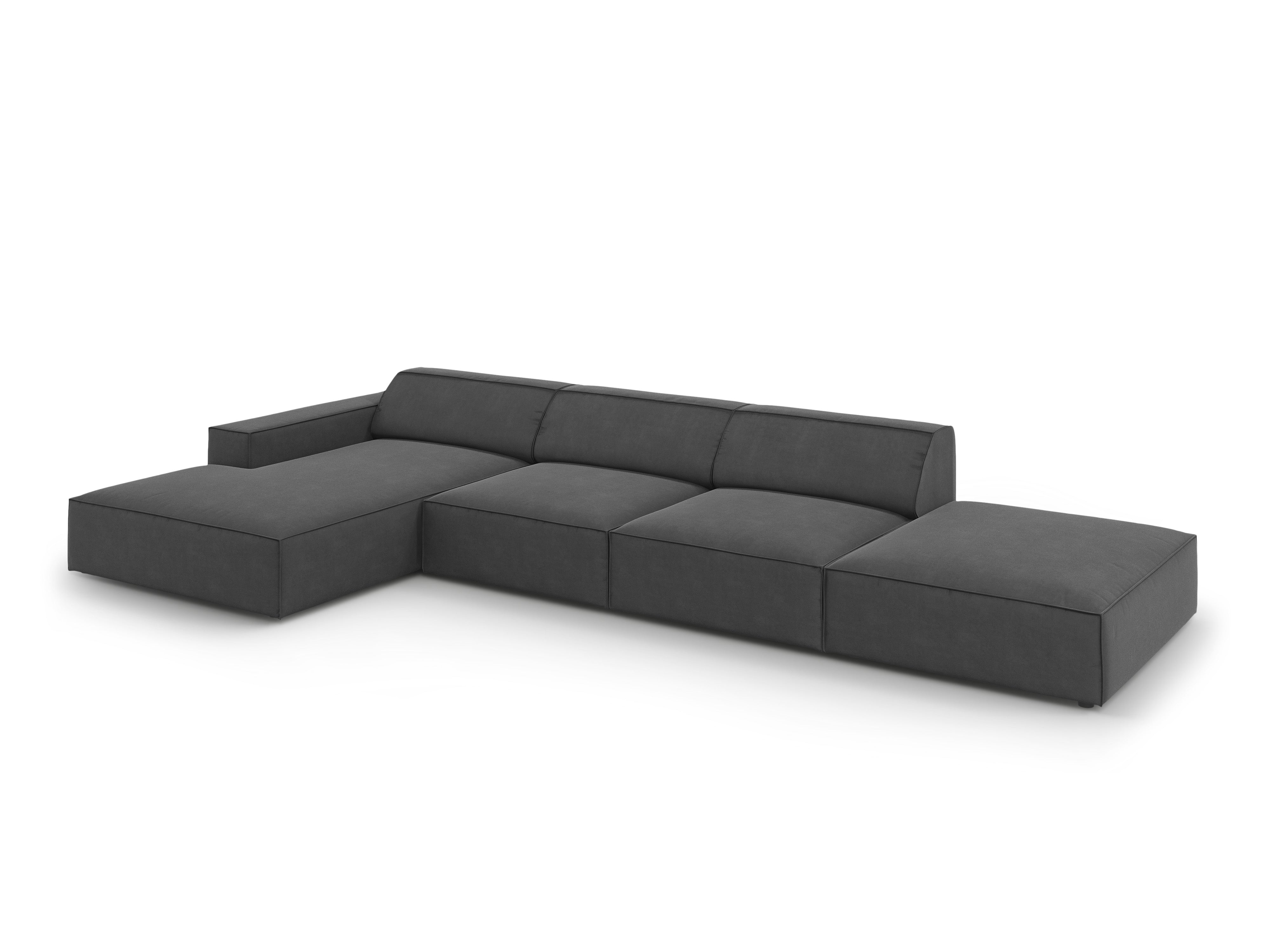 Ecksofa Jodie 341x166cm, Material: Samt