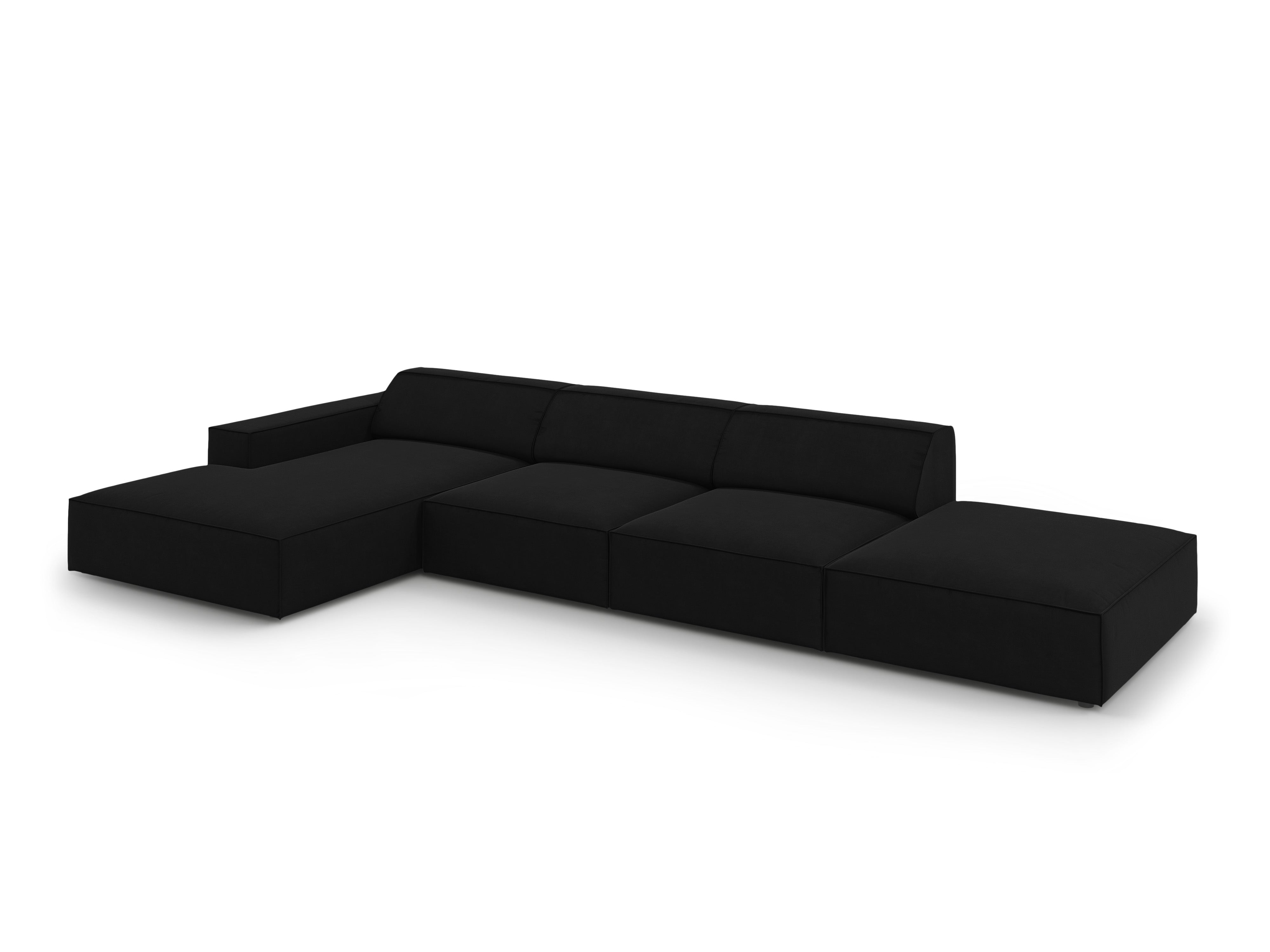 Ecksofa Jodie 341x166cm, Material: Samt