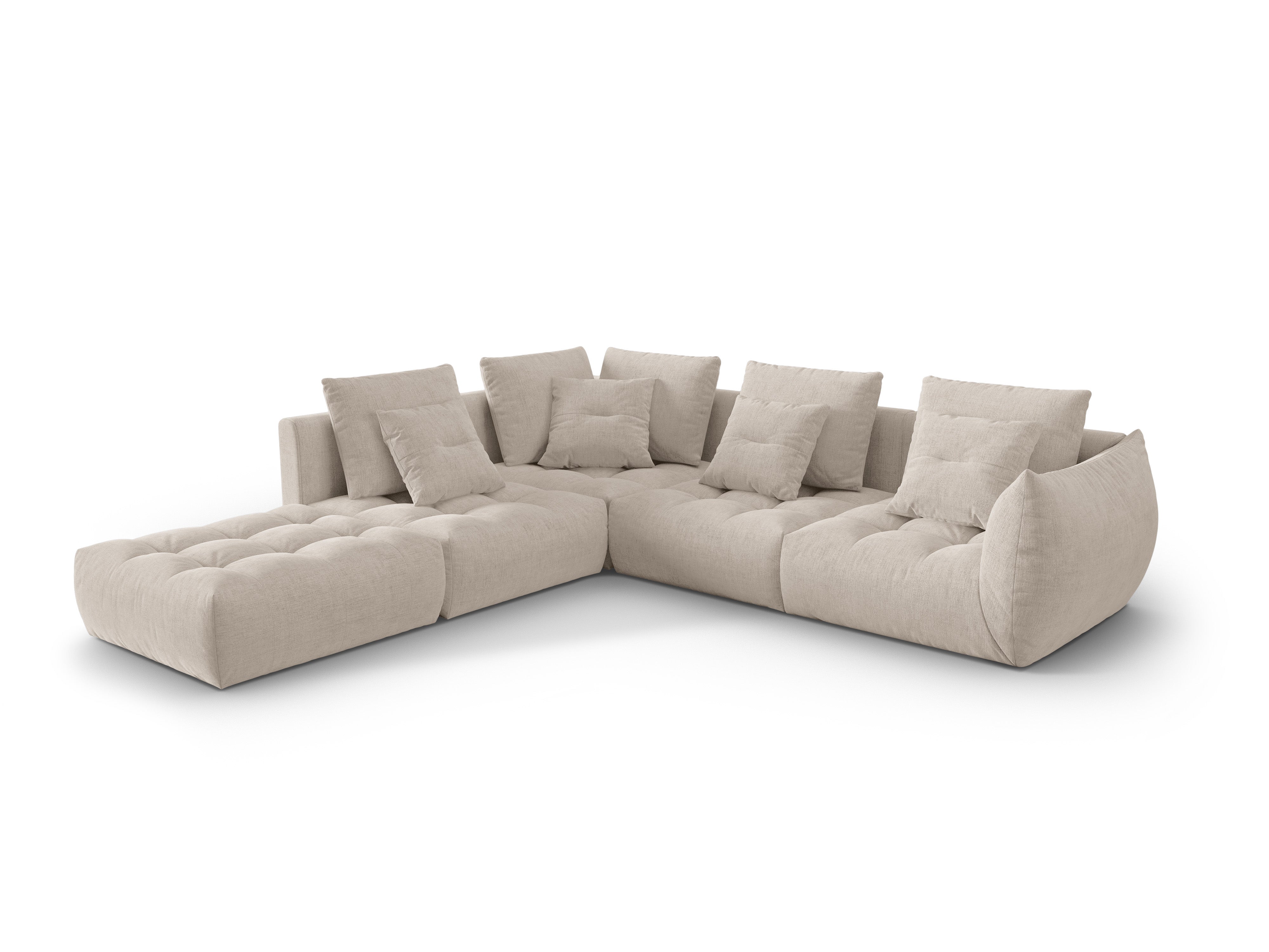 Bloom Ecksofa, 316x310 cm, Material: Strukturstoff
