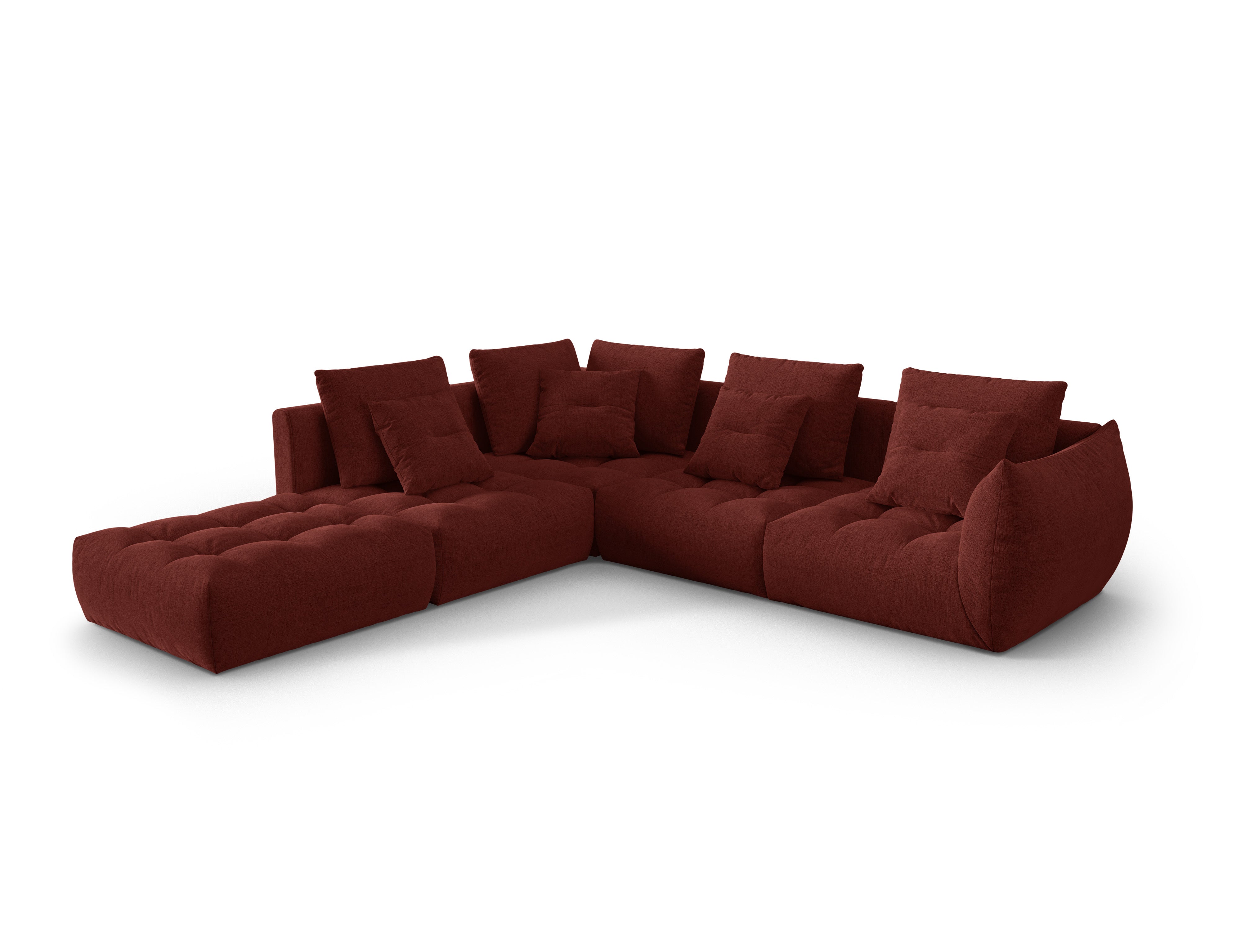 Bloom Ecksofa, 316x310 cm, Material: Strukturstoff