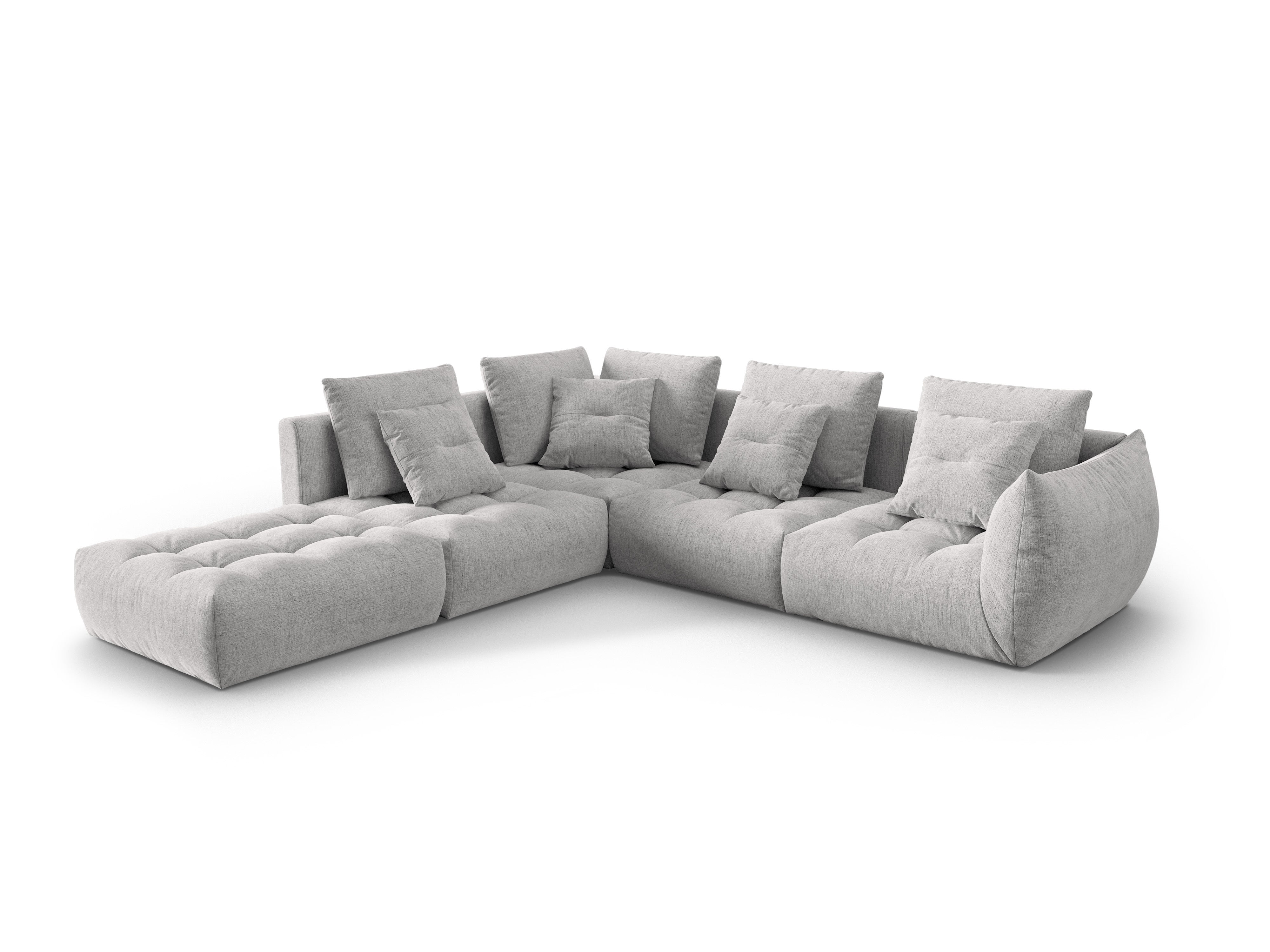 Bloom Ecksofa, 316x310 cm, Material: Strukturstoff
