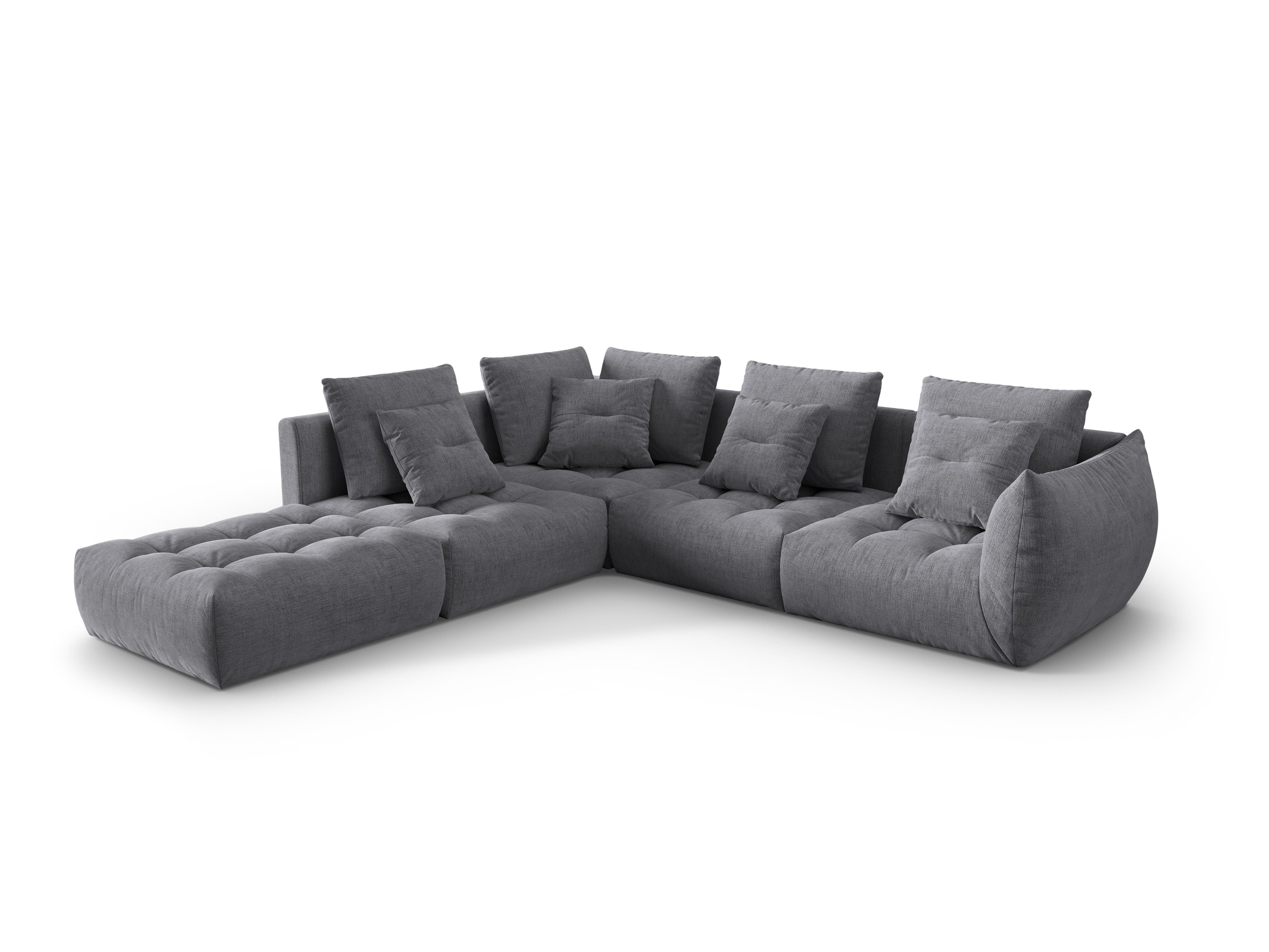 Bloom Ecksofa, 316x310 cm, Material: Strukturstoff