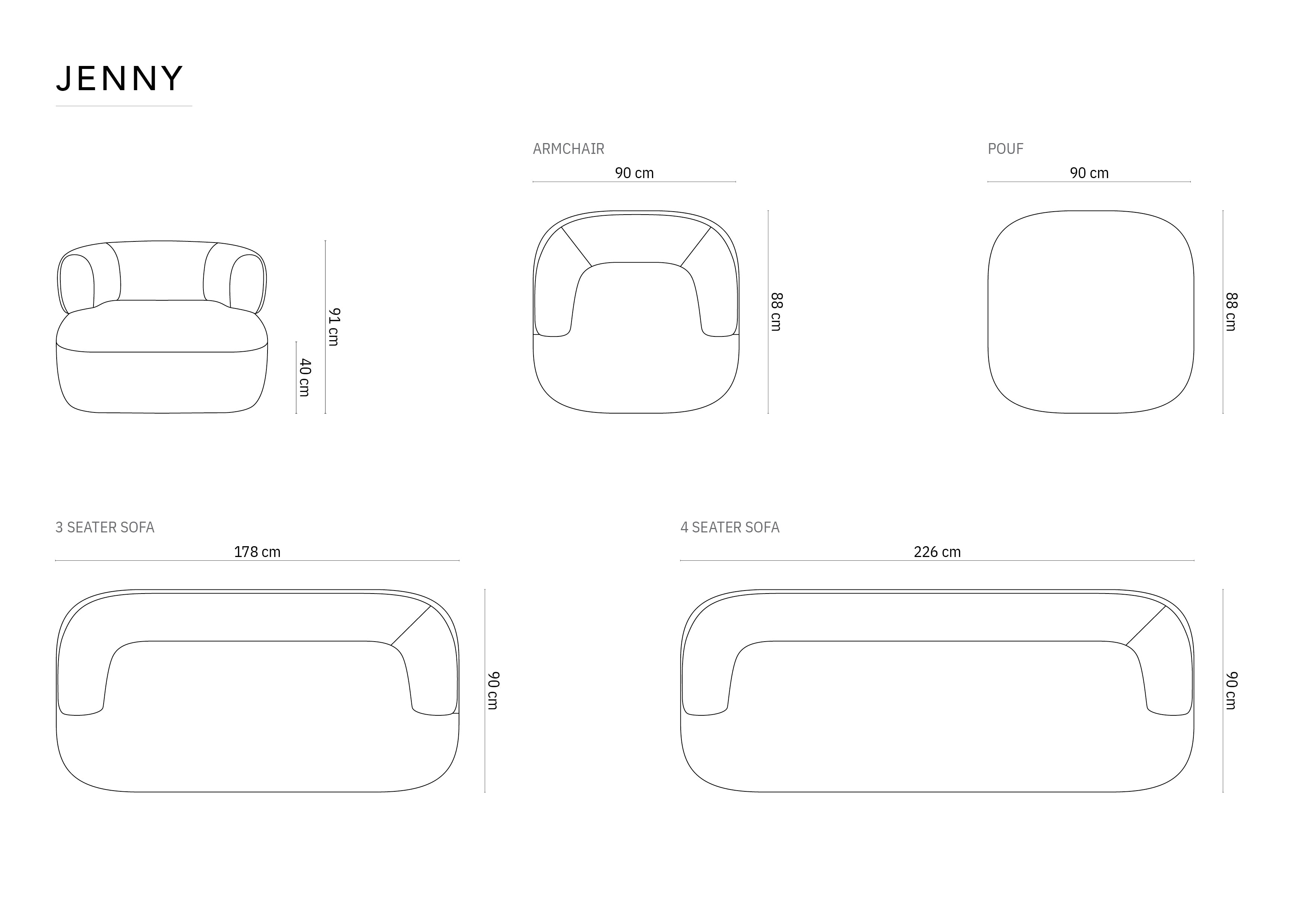 Jenny Hocker, 90x88cm, Material: Chenille