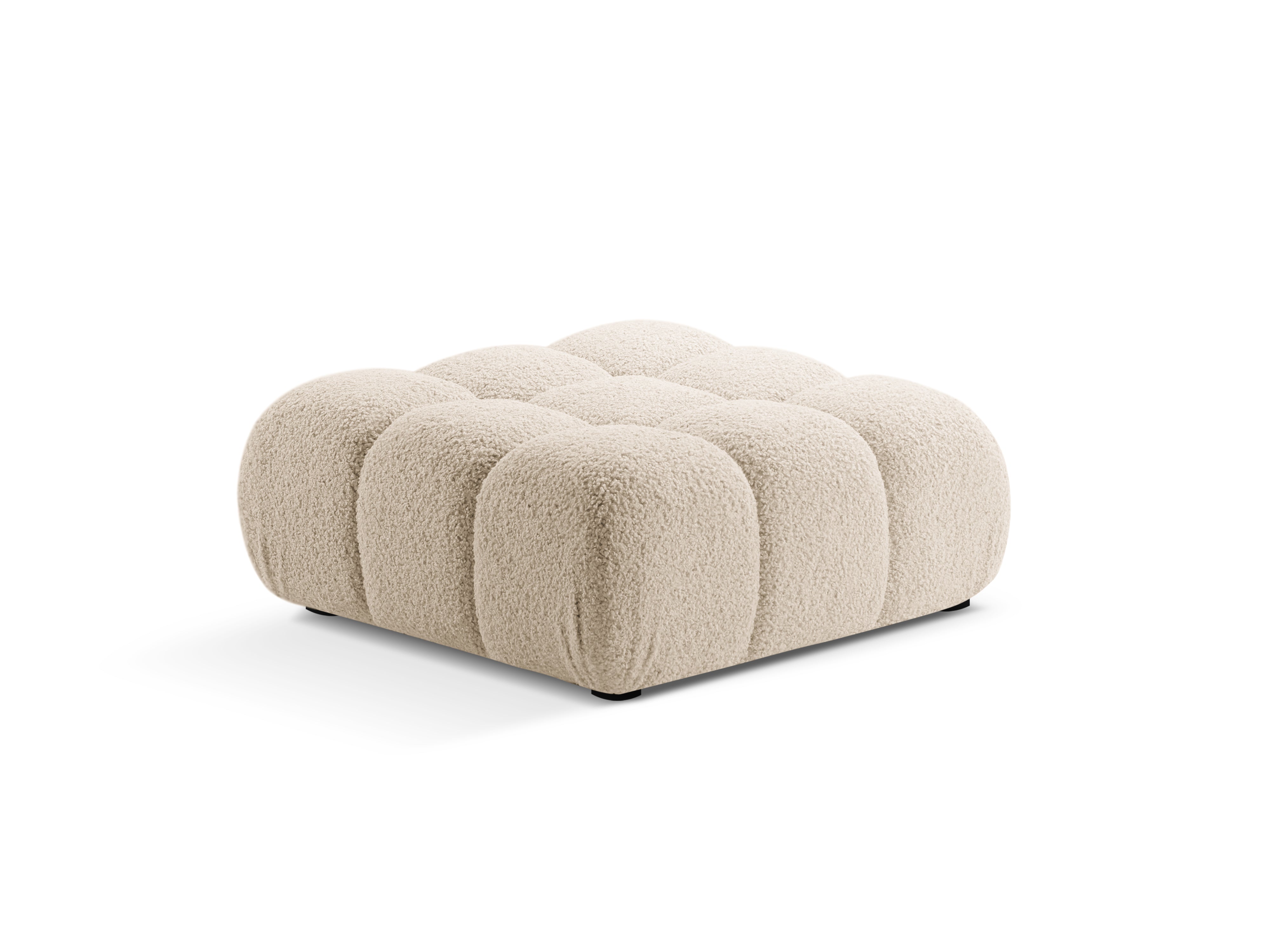 Bellis Hocker 94x94cm, Material: Bouclé