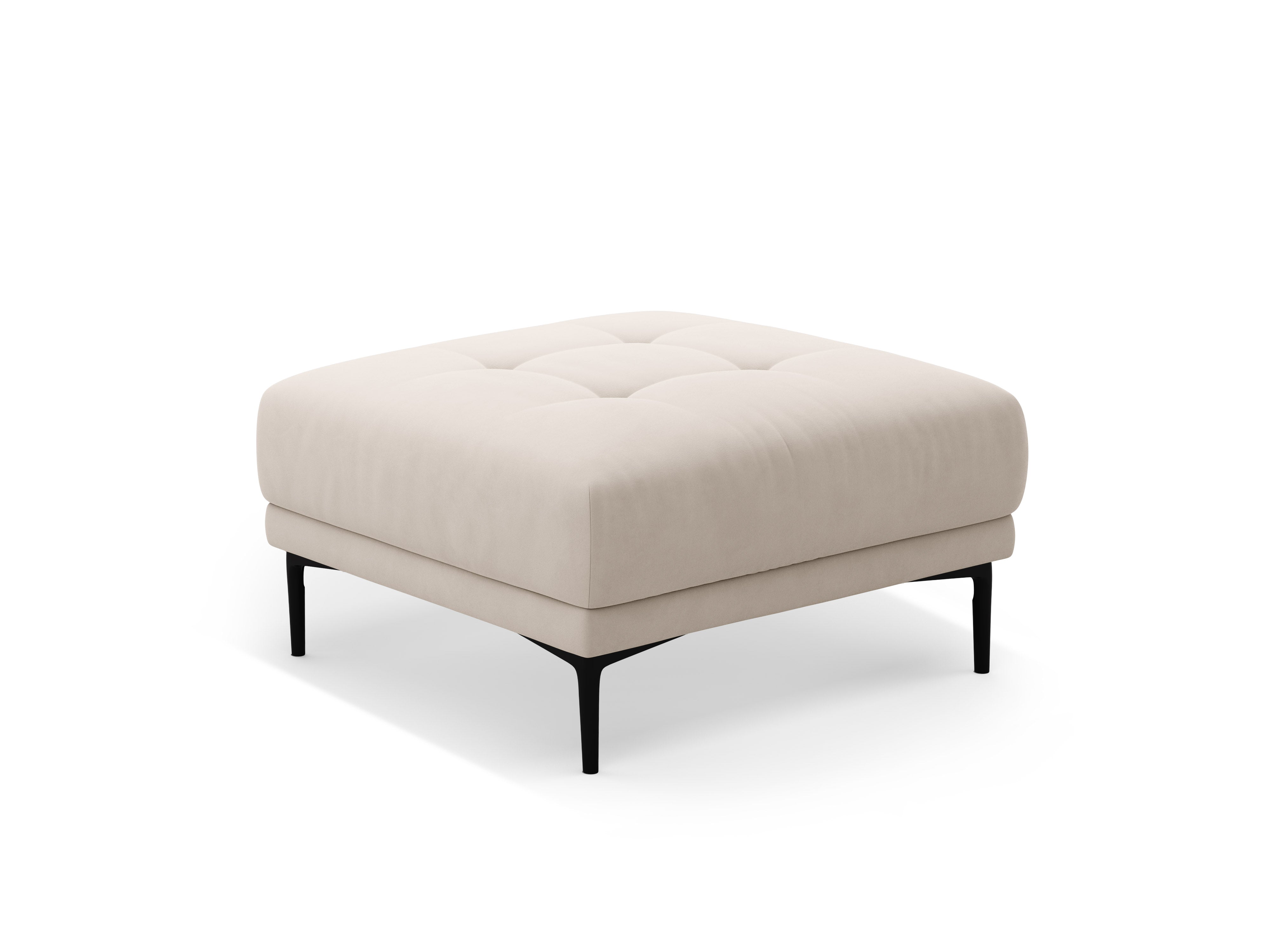 Bemy Hocker, 85x85cm, Material: Samt