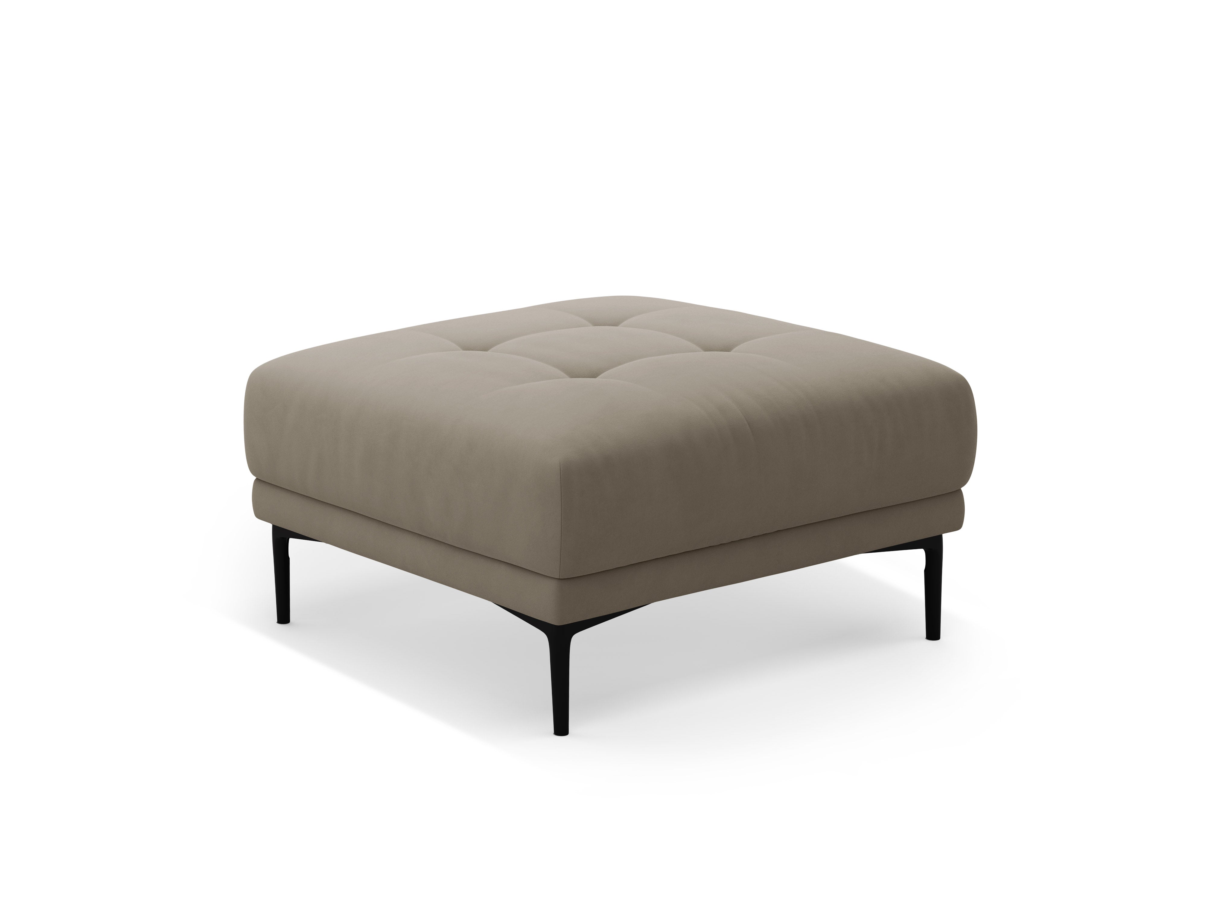 Bemy Hocker, 85x85cm, Material: Samt