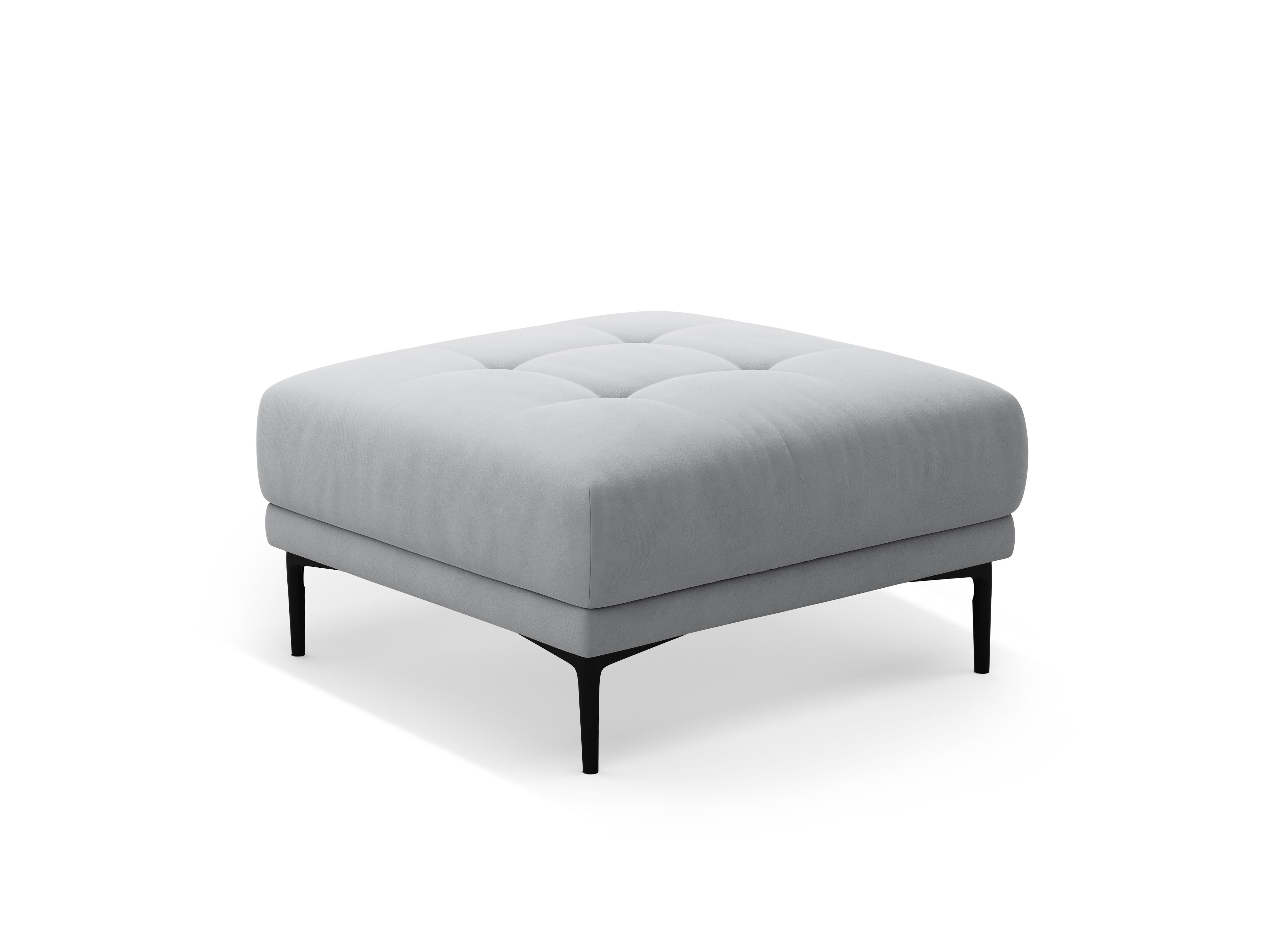 Bemy Hocker, 85x85cm, Material: Samt