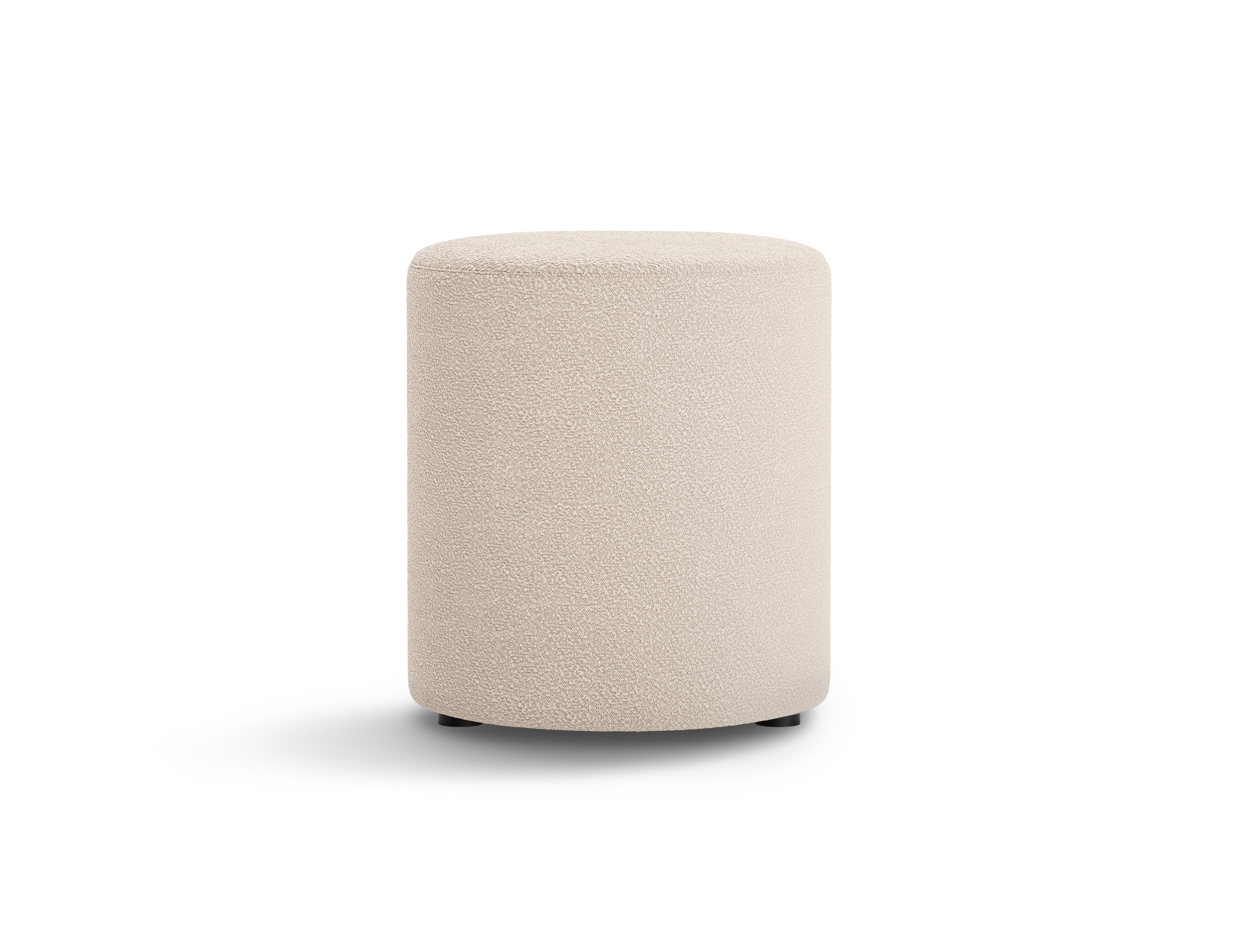 Hocker Dia, 40x40cm, Material: Boucle