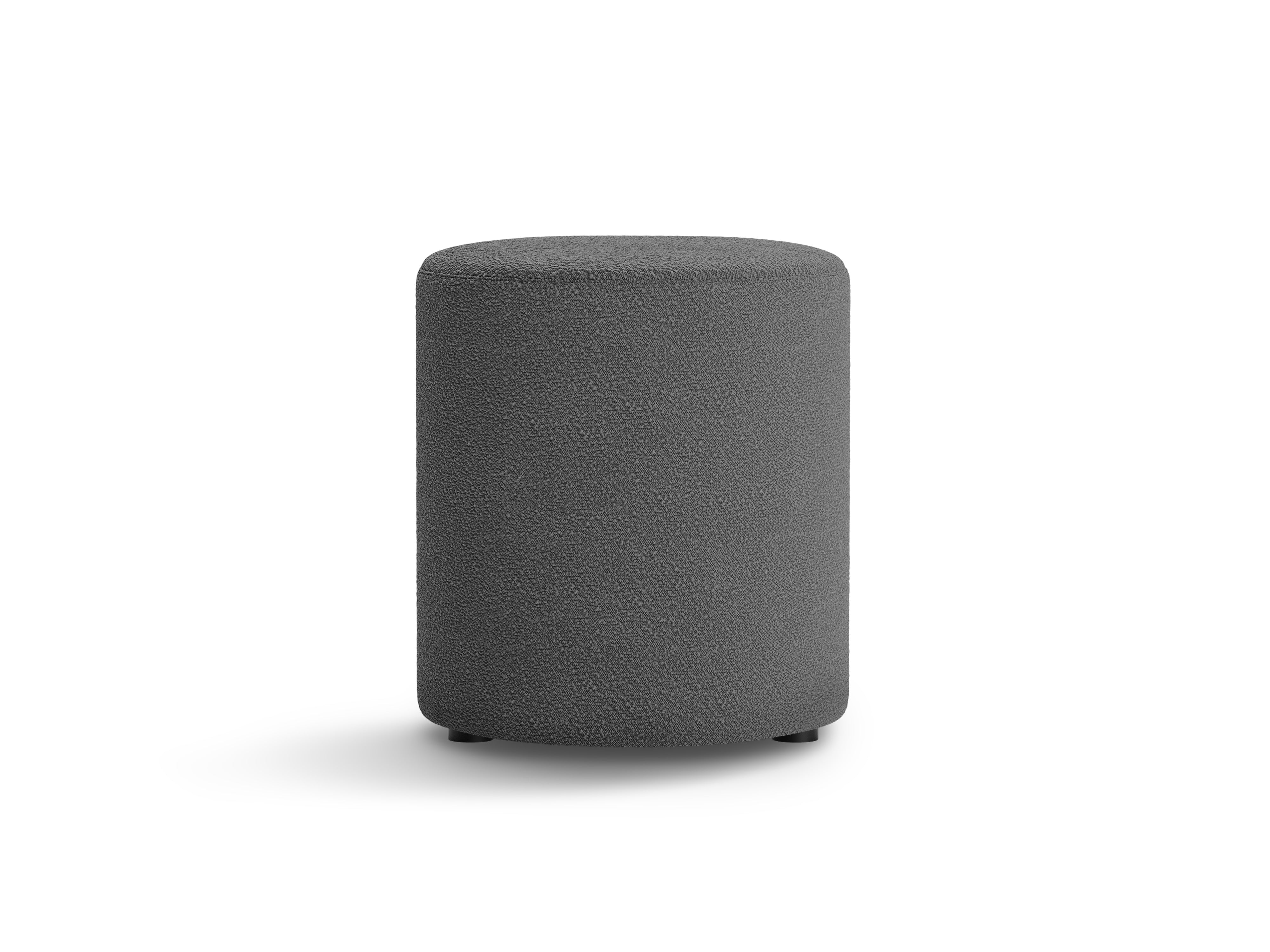 Hocker Dia, 40x40cm, Material: Boucle