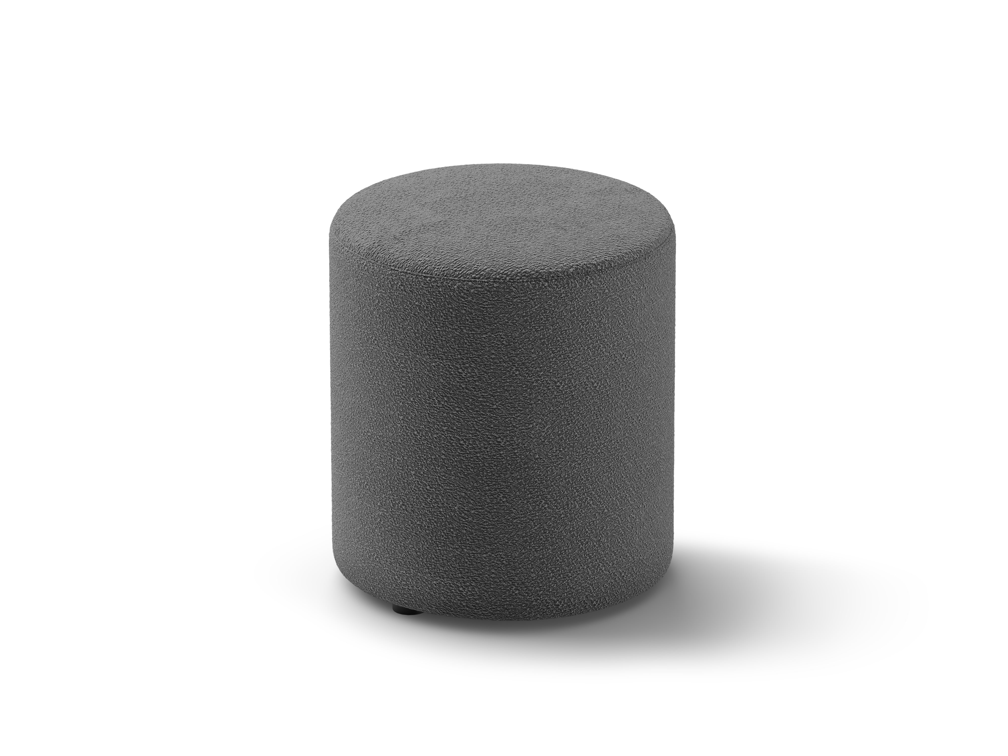 Hocker Dia, 40x40cm, Material: Boucle